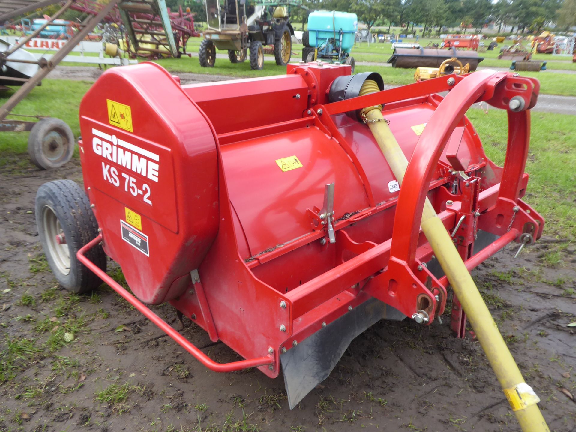 Grimme 75-2 potato topper with PTO, c. 2018