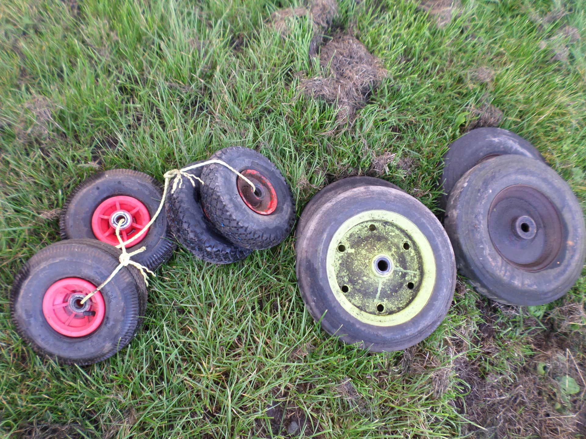 Various trailer and trolley wheels, NO VAT - Image 2 of 3