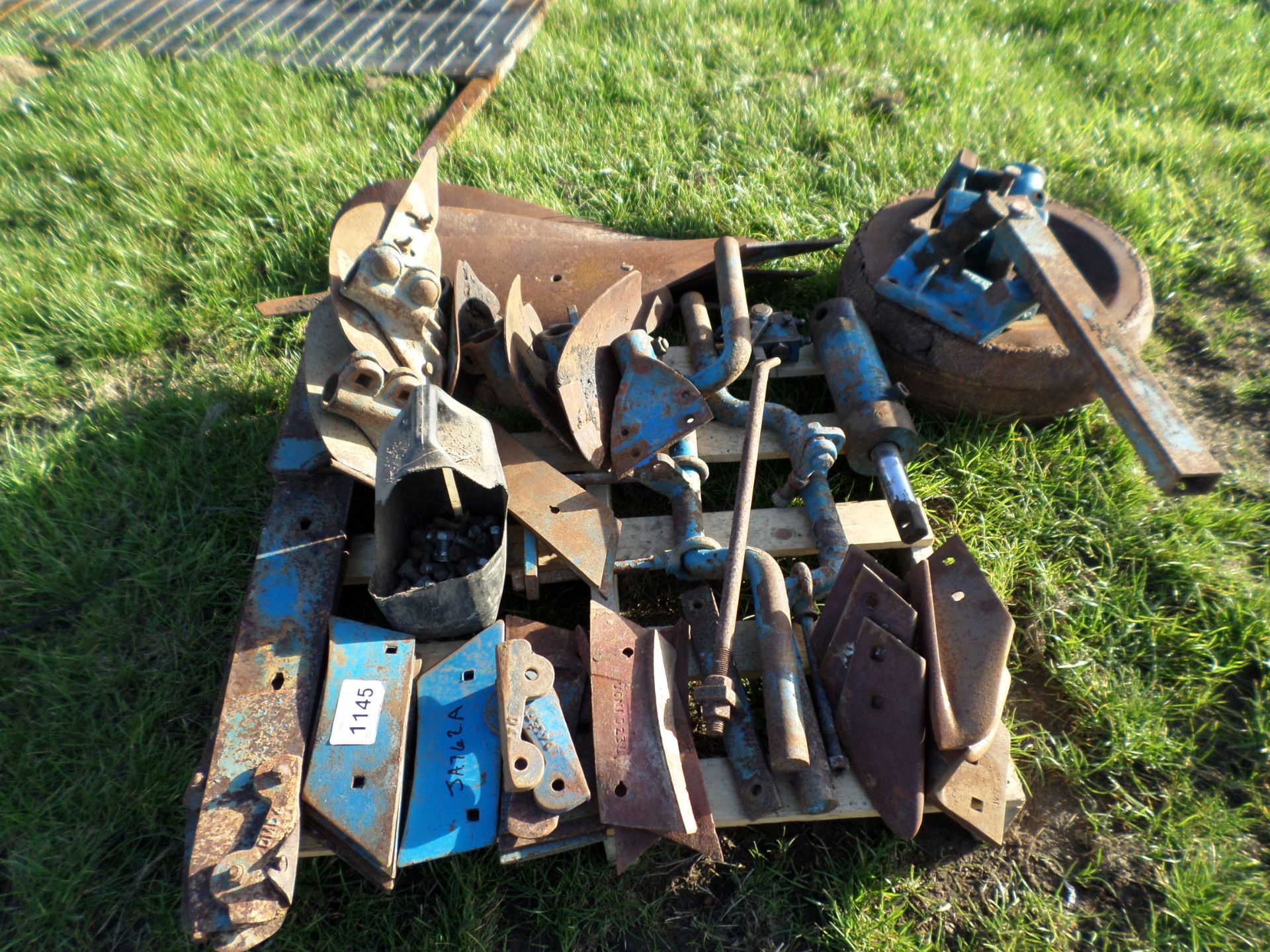 Ransome plough parts including depth wheel