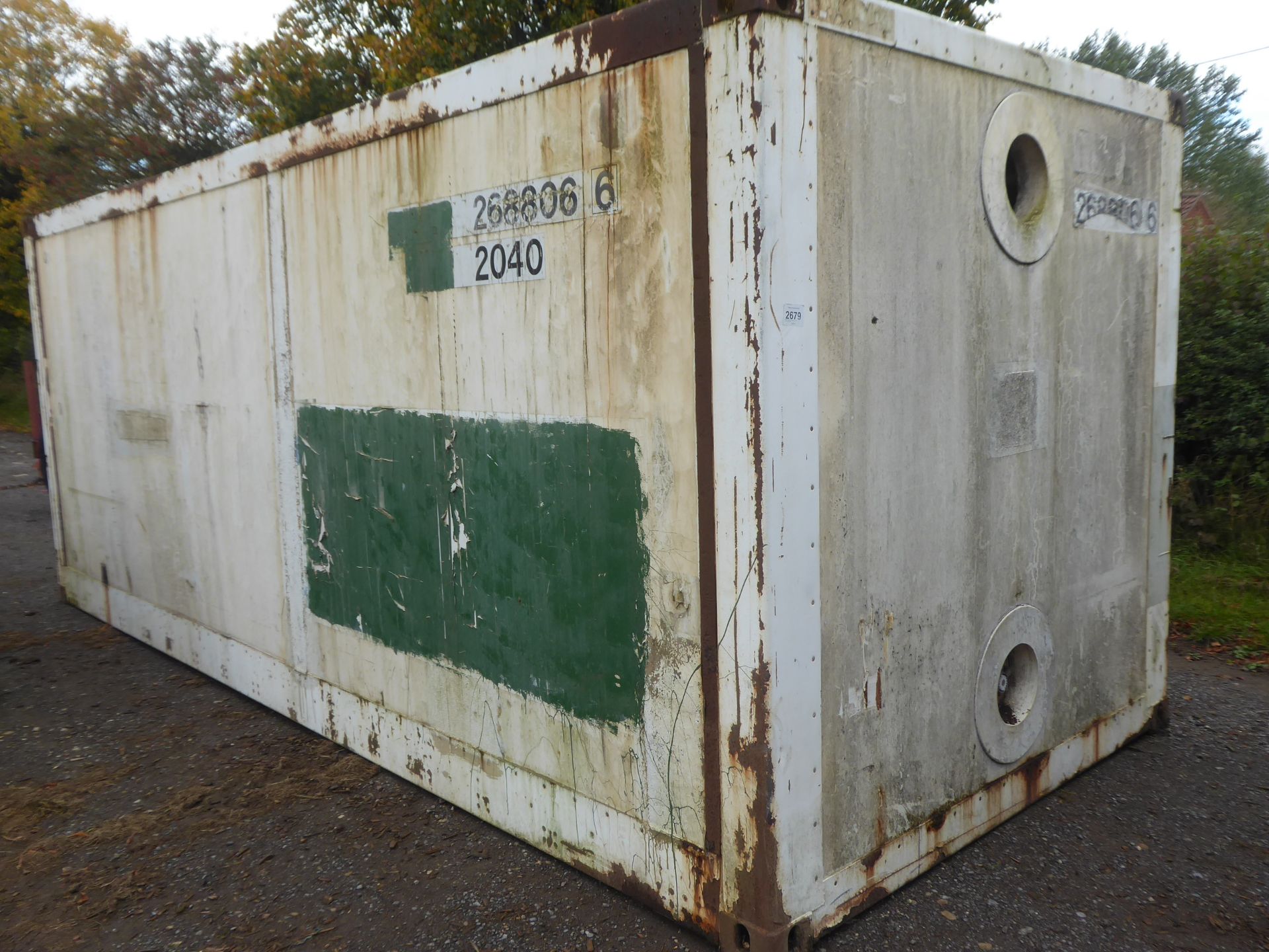 20'x8' shipping container with aluminium floor