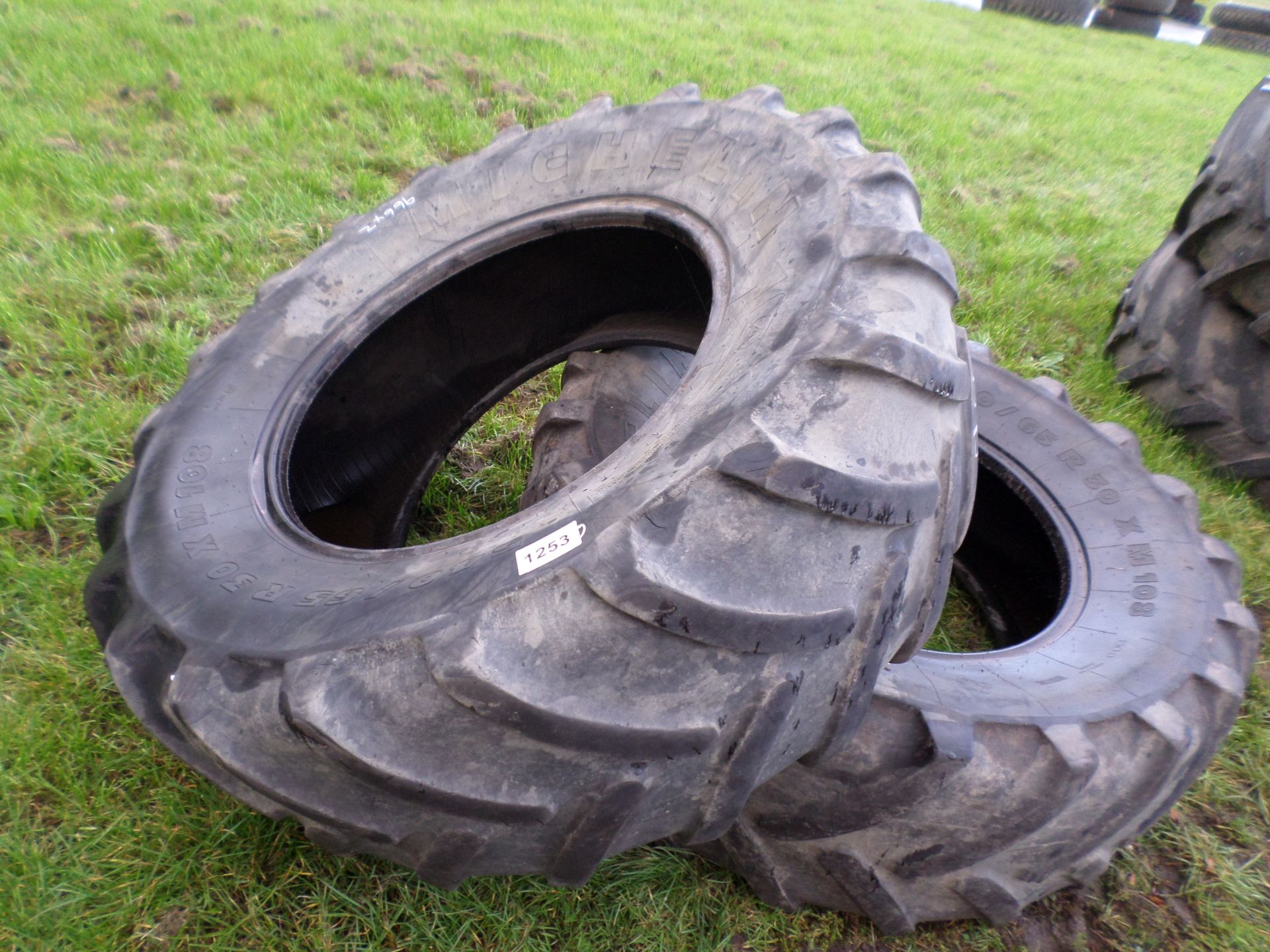 Pair of dual wheel tyres 540/65/30 - Image 2 of 2
