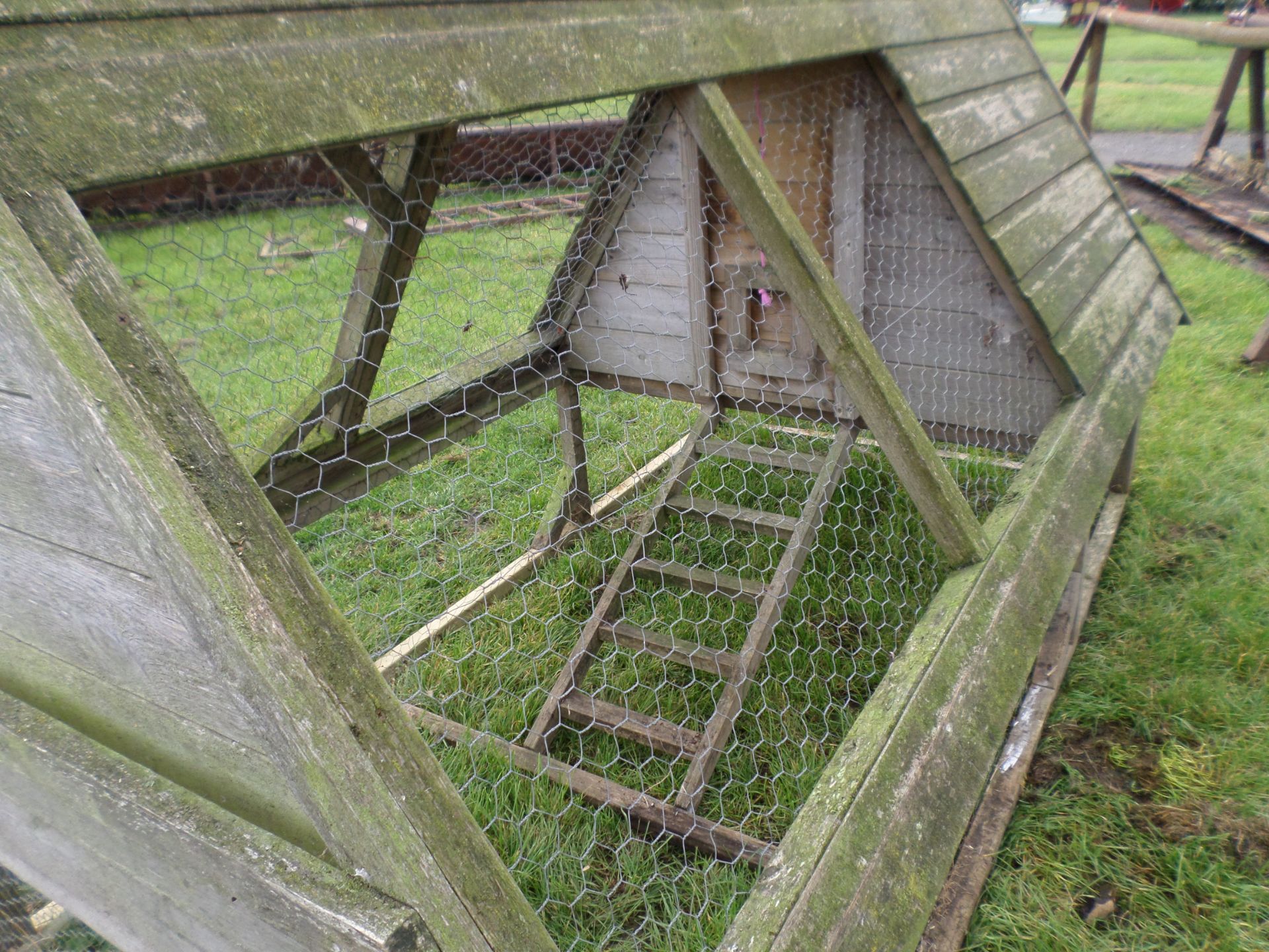 Chicken run with raised coop - Image 2 of 4