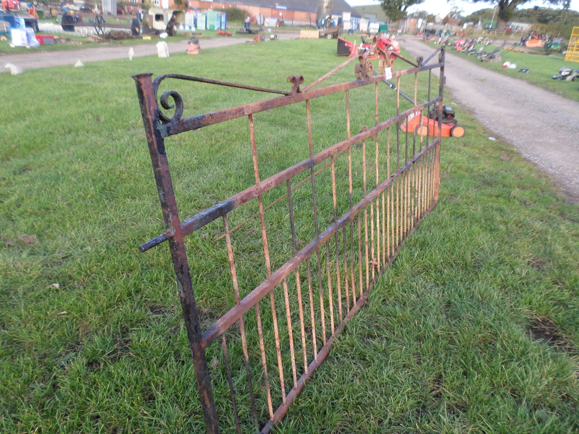 Old black metal gate NO VAT - Image 2 of 2