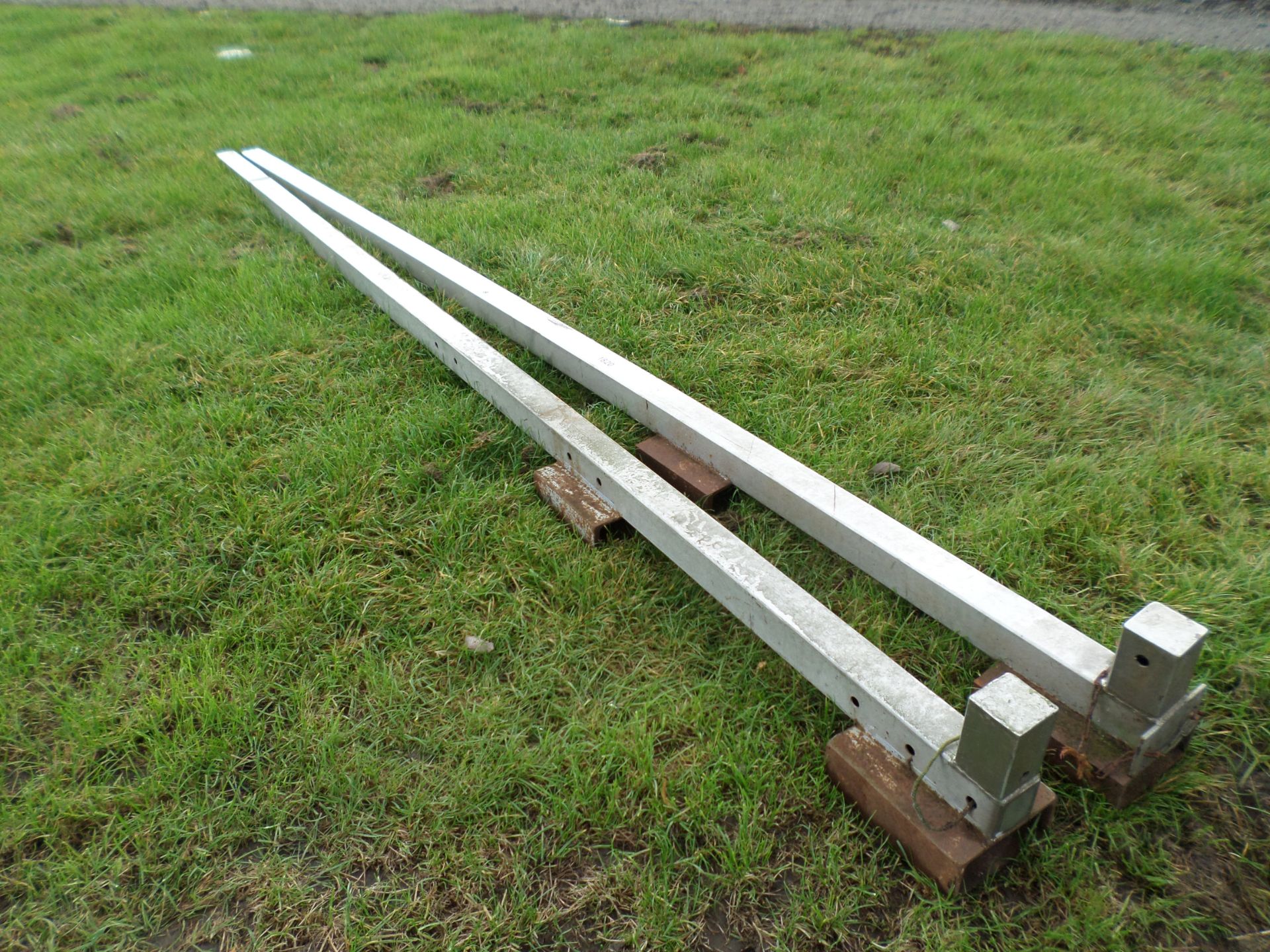 Pair of stainless steel pallet fork extensions NO VAT