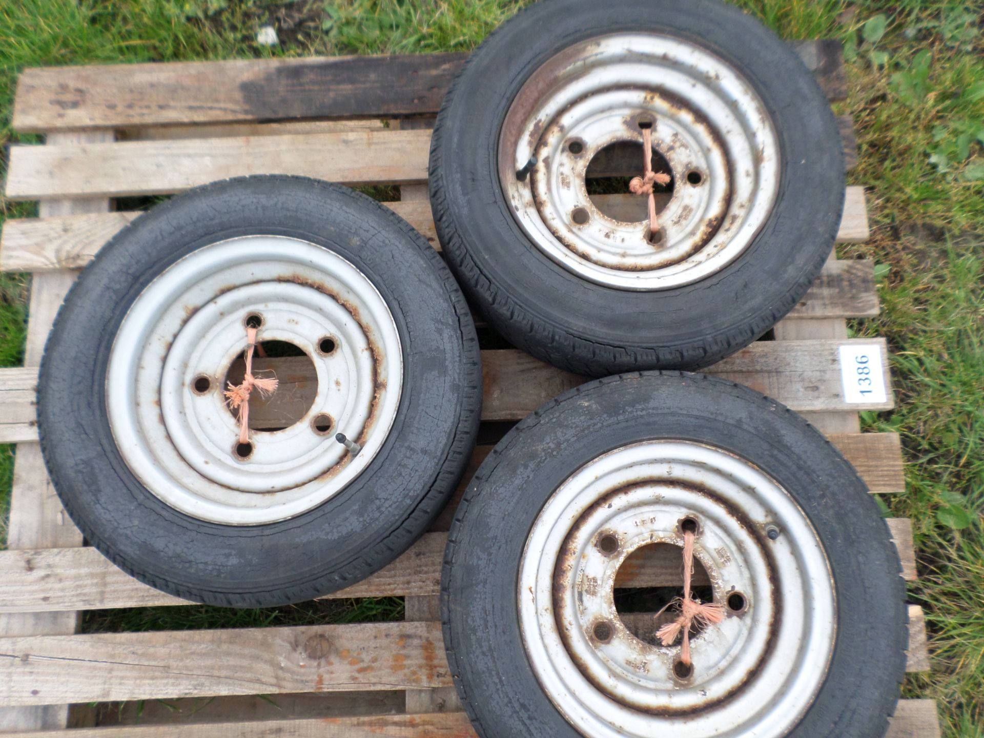 3 Ifor Williams trailer wheels, NO VAT - Image 2 of 3