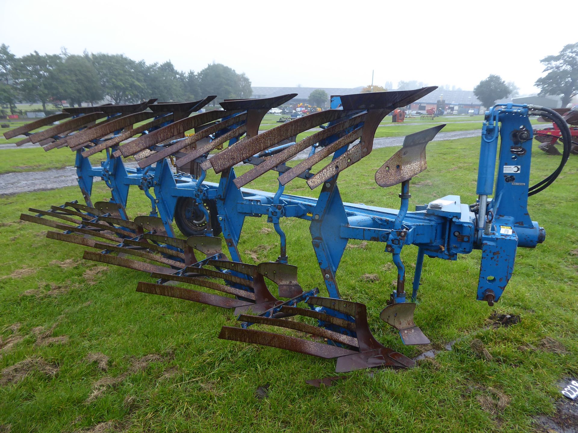 Rabe 5F reversible plough c/w slatted mould boards