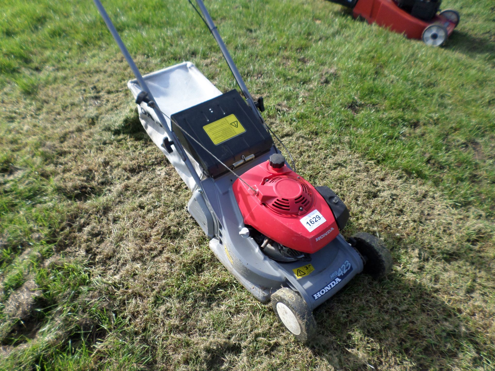 Honda HRB423 rotary roller mower with grass bag