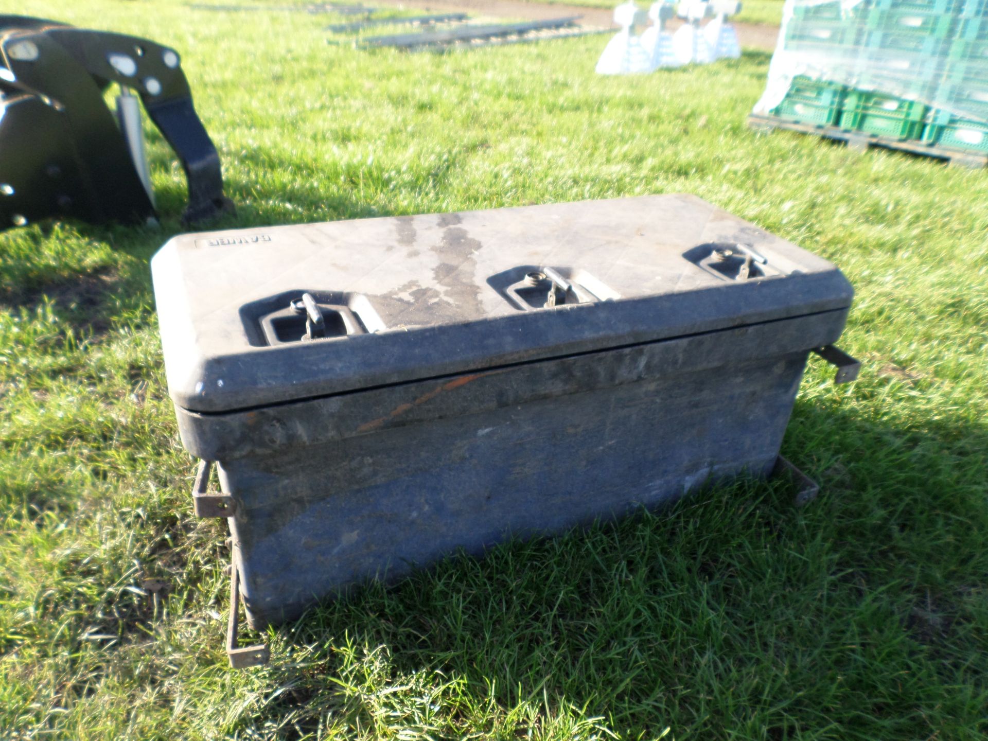 Strap/tool box for bale trailer, NO VAT