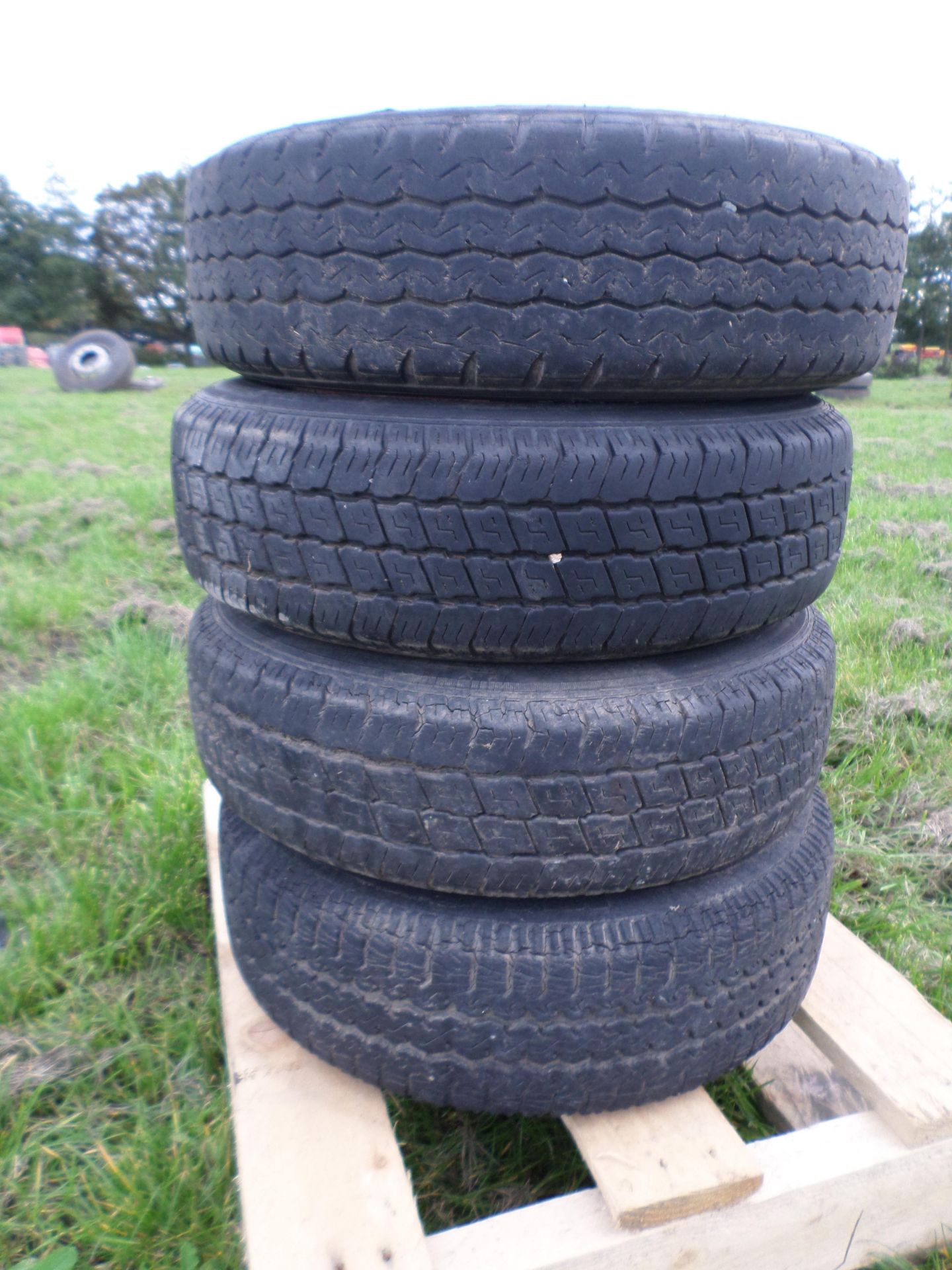 Set of 4 Ifor Williams wheels/tyres 155/70/12