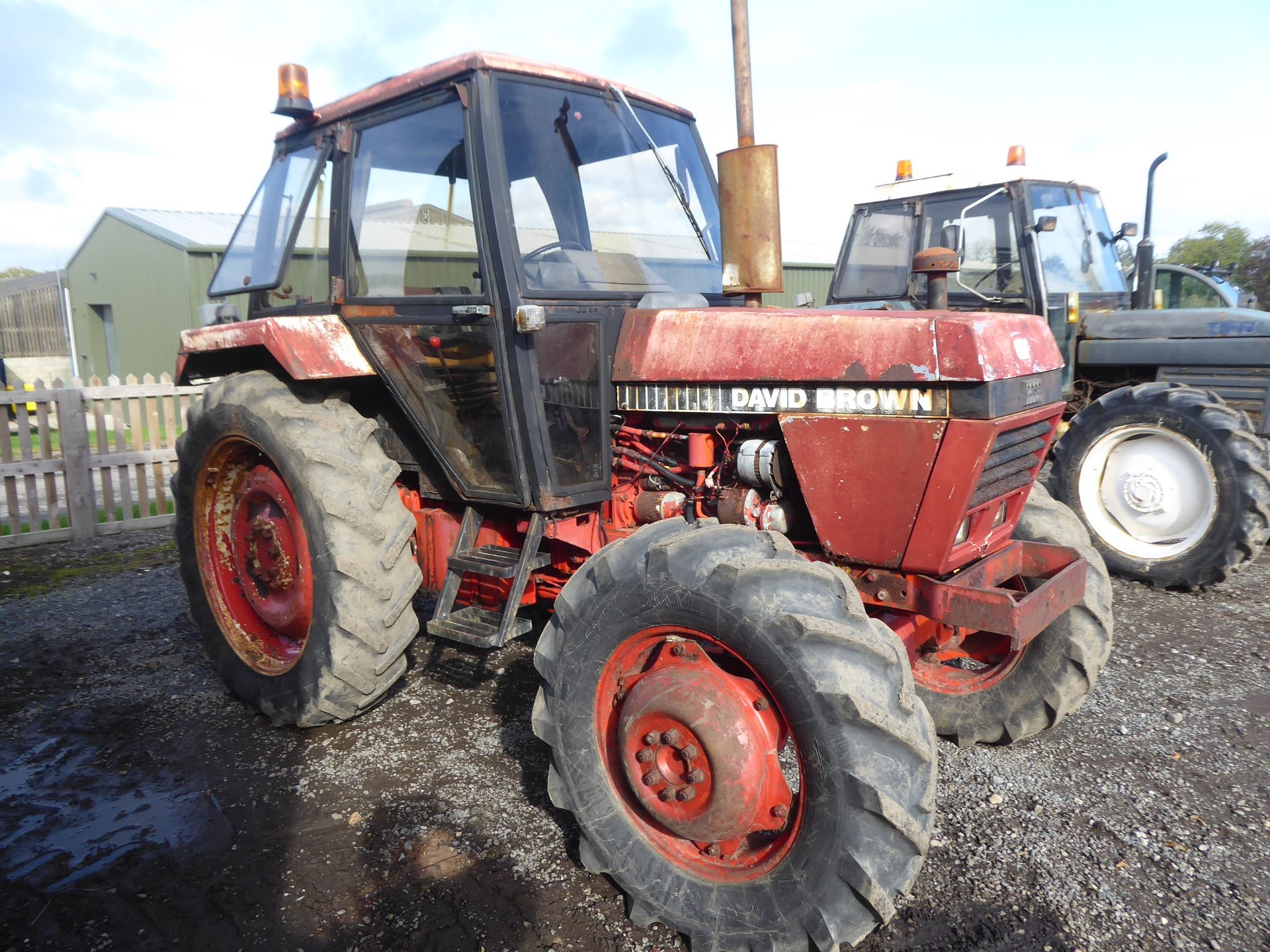 David Brown 1390 4wd tractor, been stood for 10 years but starts, runs and drives, one owner NO VAT