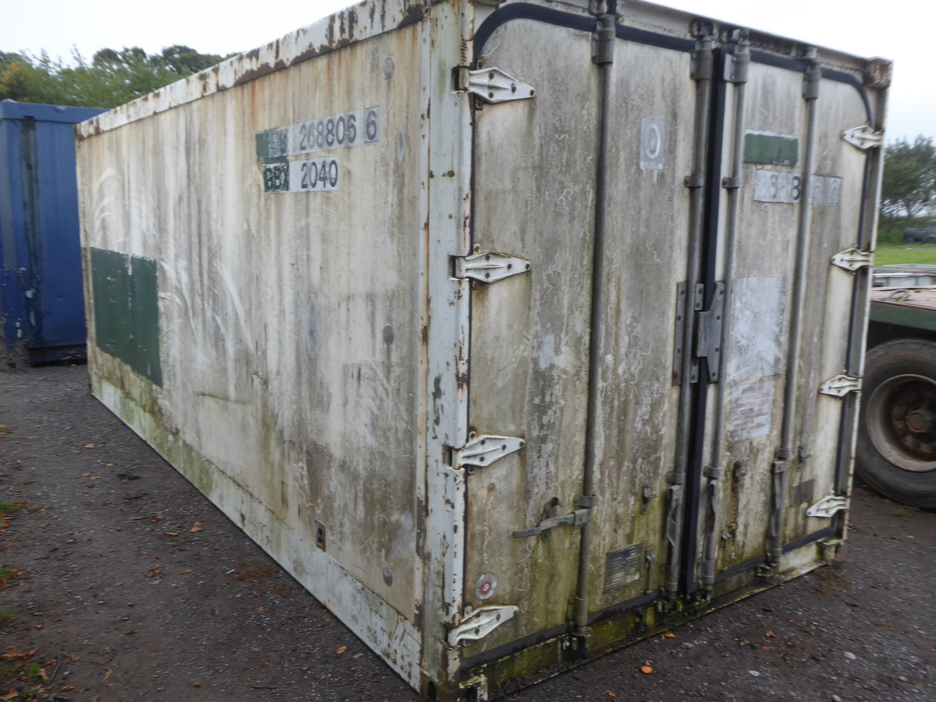 20'x8' shipping container with aluminium floor - Image 3 of 3