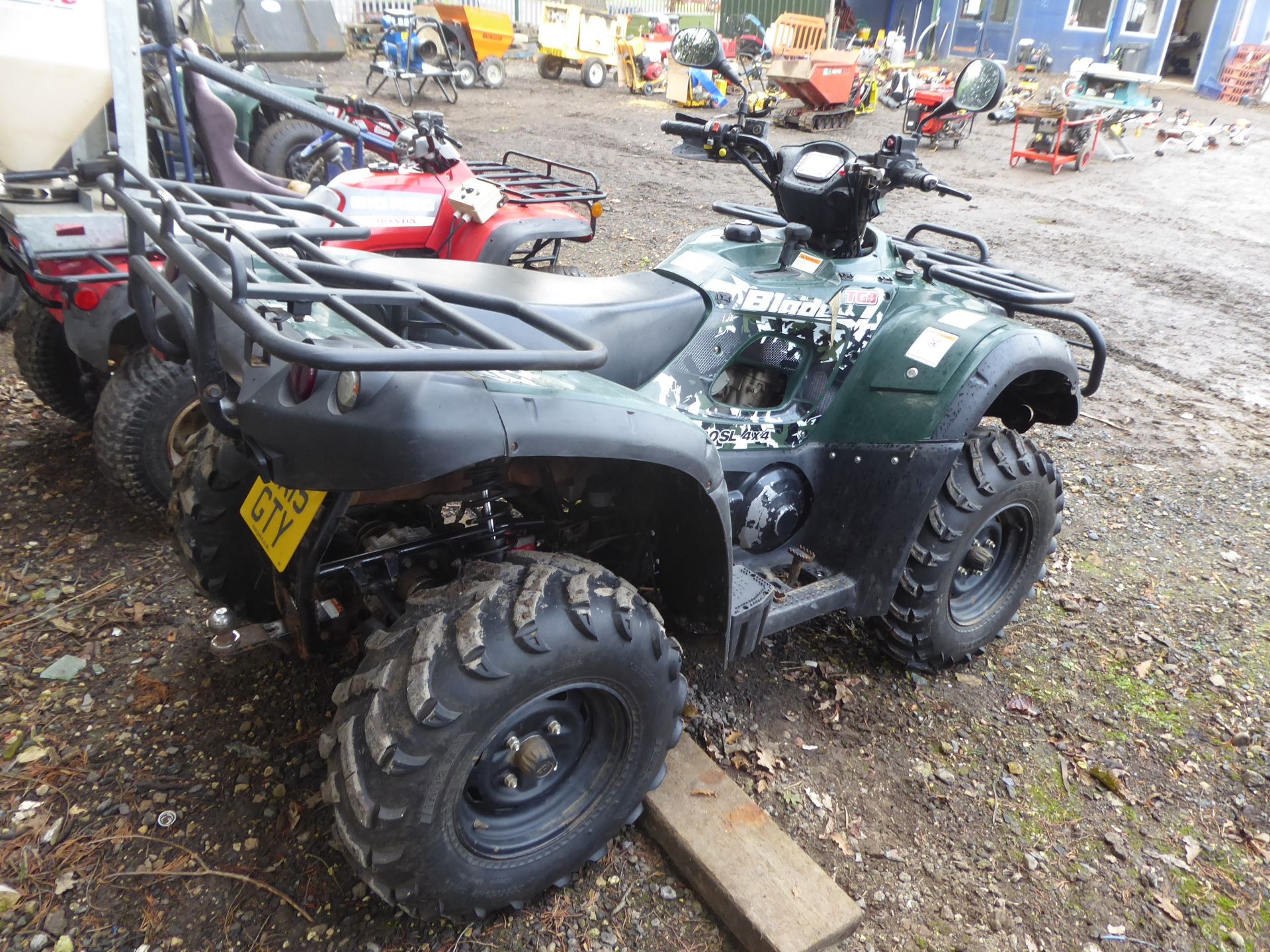 TGB 500 SL 4x4 green quad bike, road registered, 2015,bull bar, tow bar, indicators and lights, - Image 3 of 3