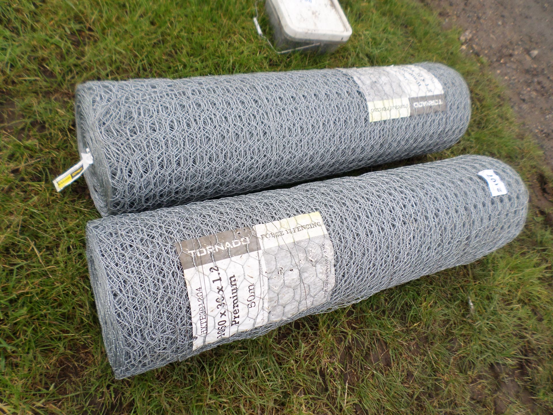 2 x 50m rolls of rabbit netting NO VAT 1050x30x1.2 - Image 2 of 2