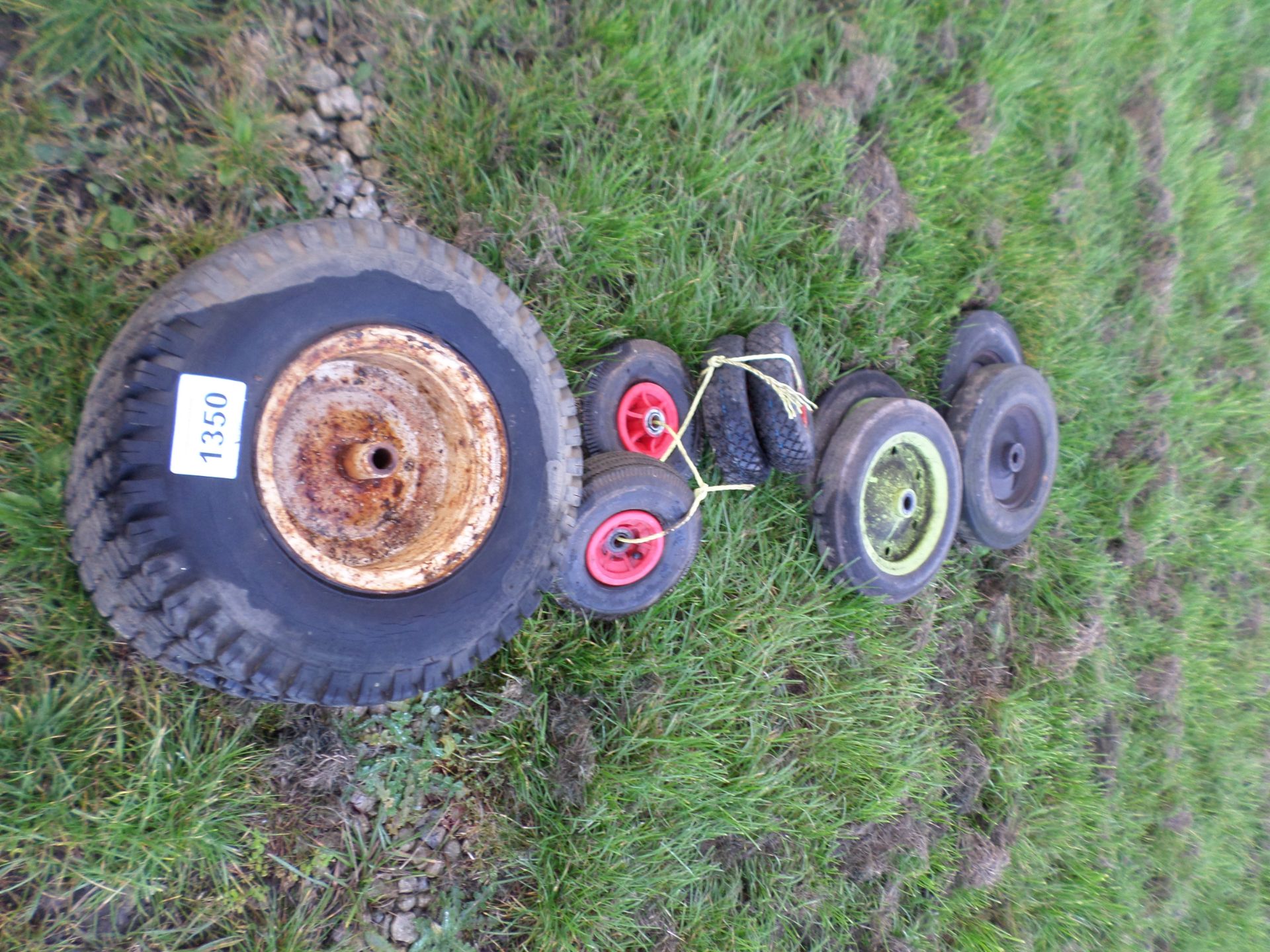 Various trailer and trolley wheels, NO VAT