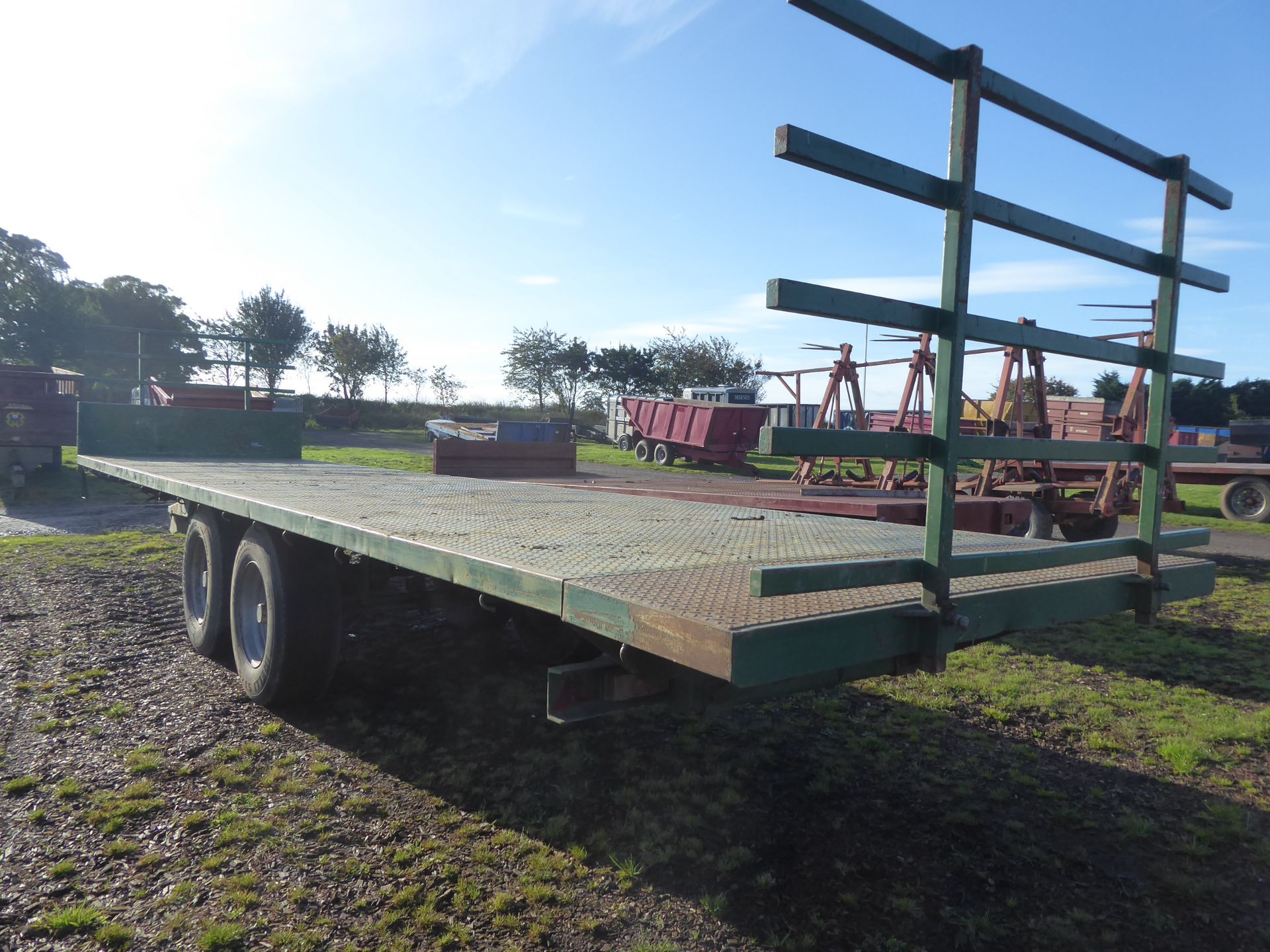 Bailey 35ft flat trailer, hydraulic brakes, sprung drawbar, super singles - Image 4 of 4