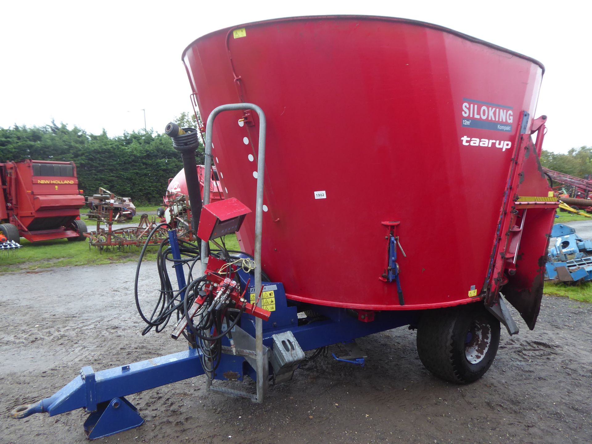 2007 Kverneland Siloking 12cu.m. Kompakt single vertical auger feeder, left and right rear door