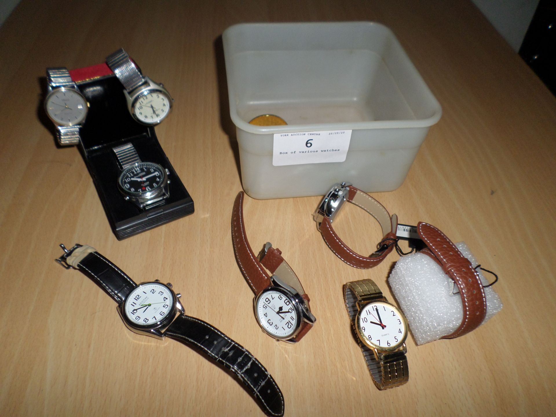 Box of various watches