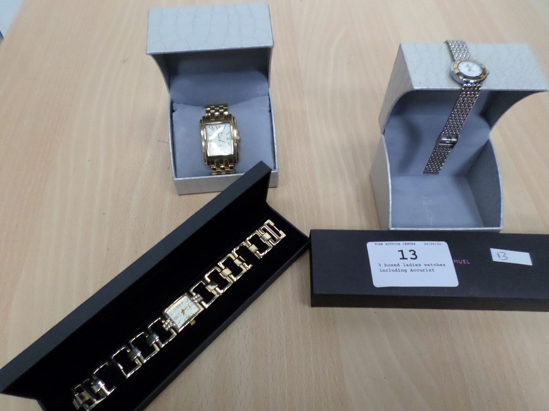 3 boxed ladies watches including Accurist