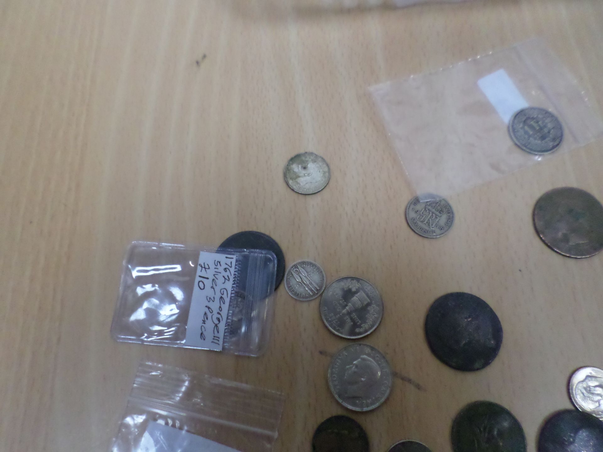 Collection of old coins including 18th century silver - Image 2 of 5