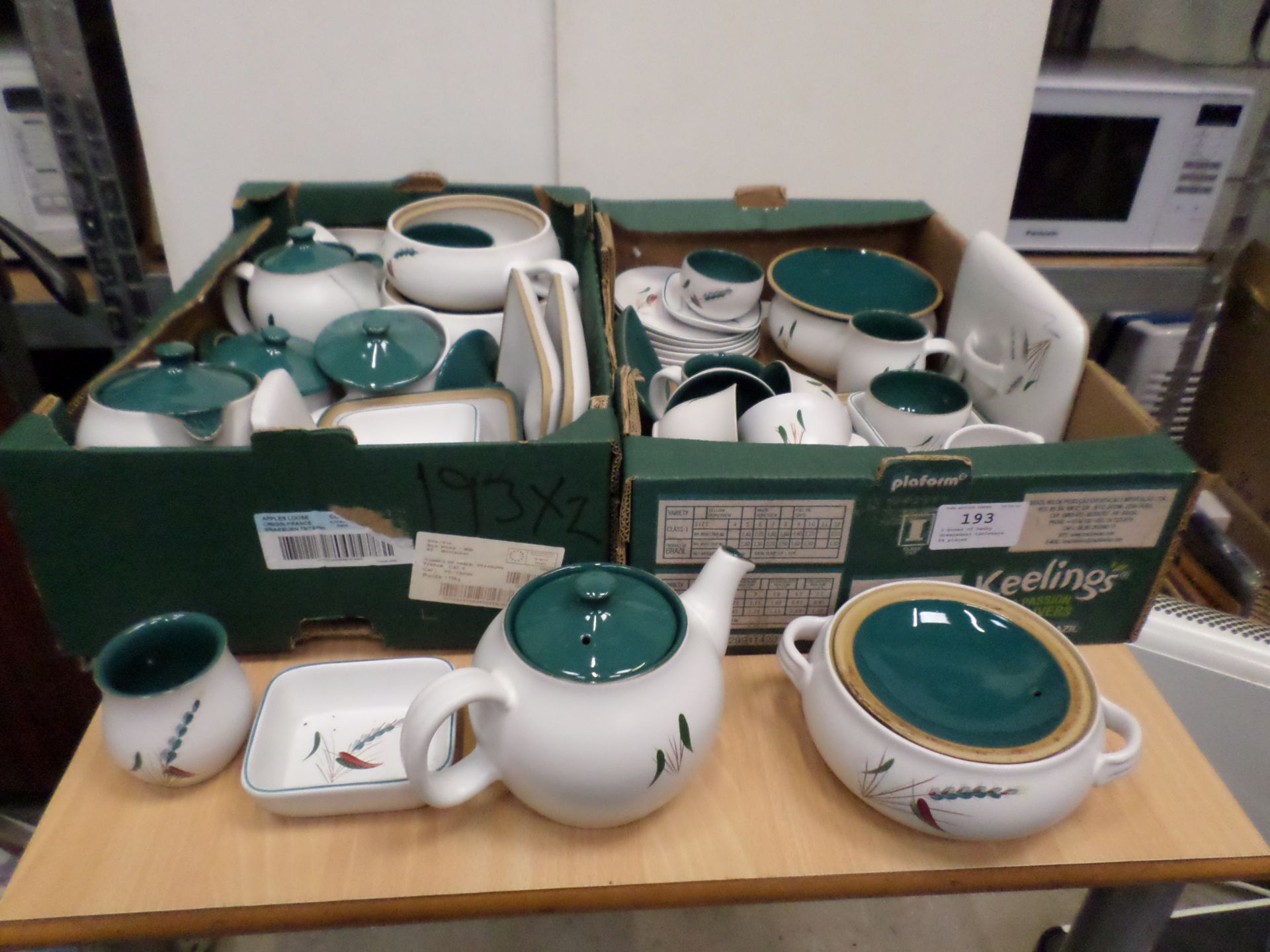 2 boxes of Denby Greenwheat tableware, 54 pieces - Image 2 of 2