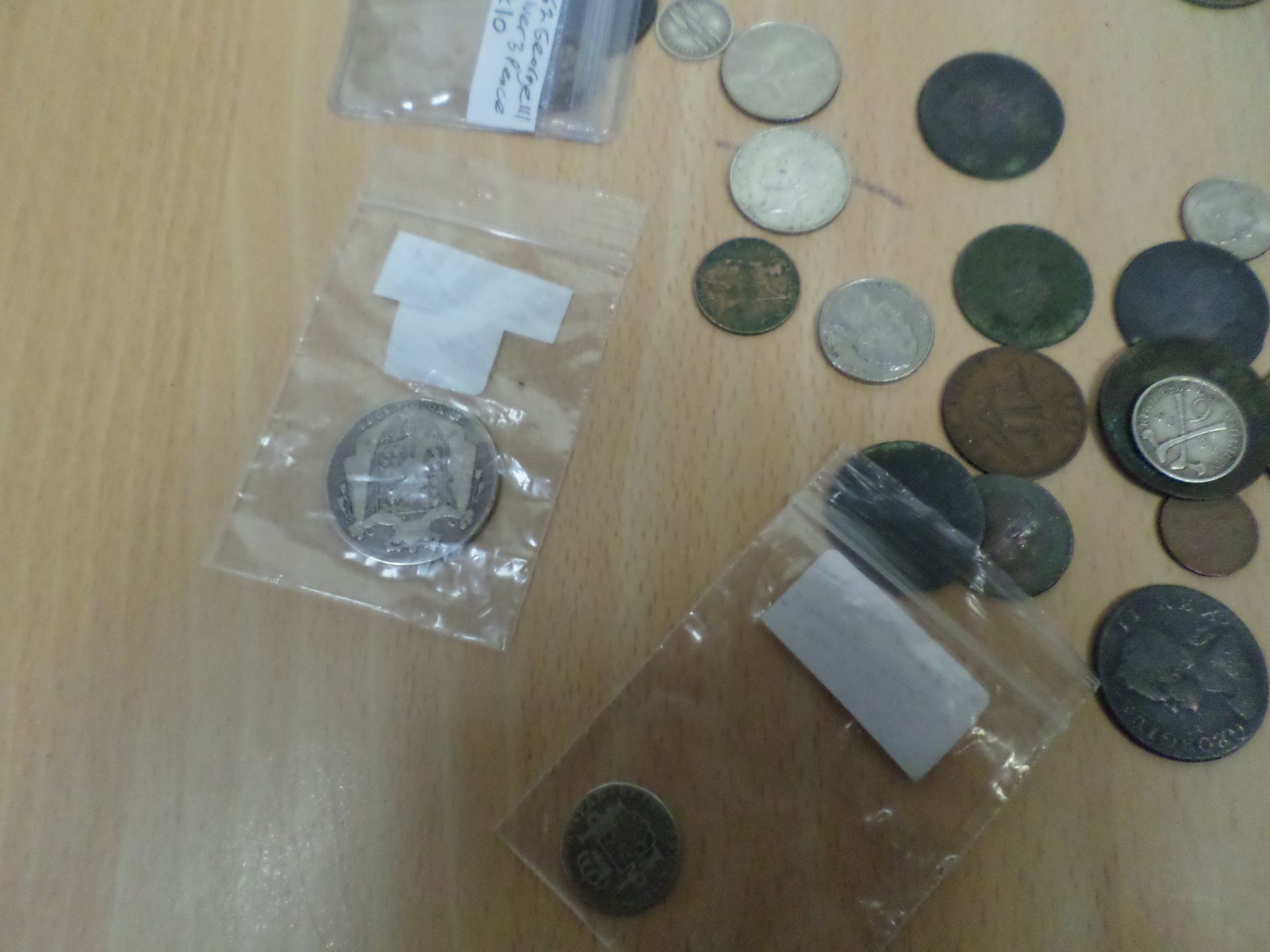 Collection of old coins including 18th century silver - Image 3 of 5