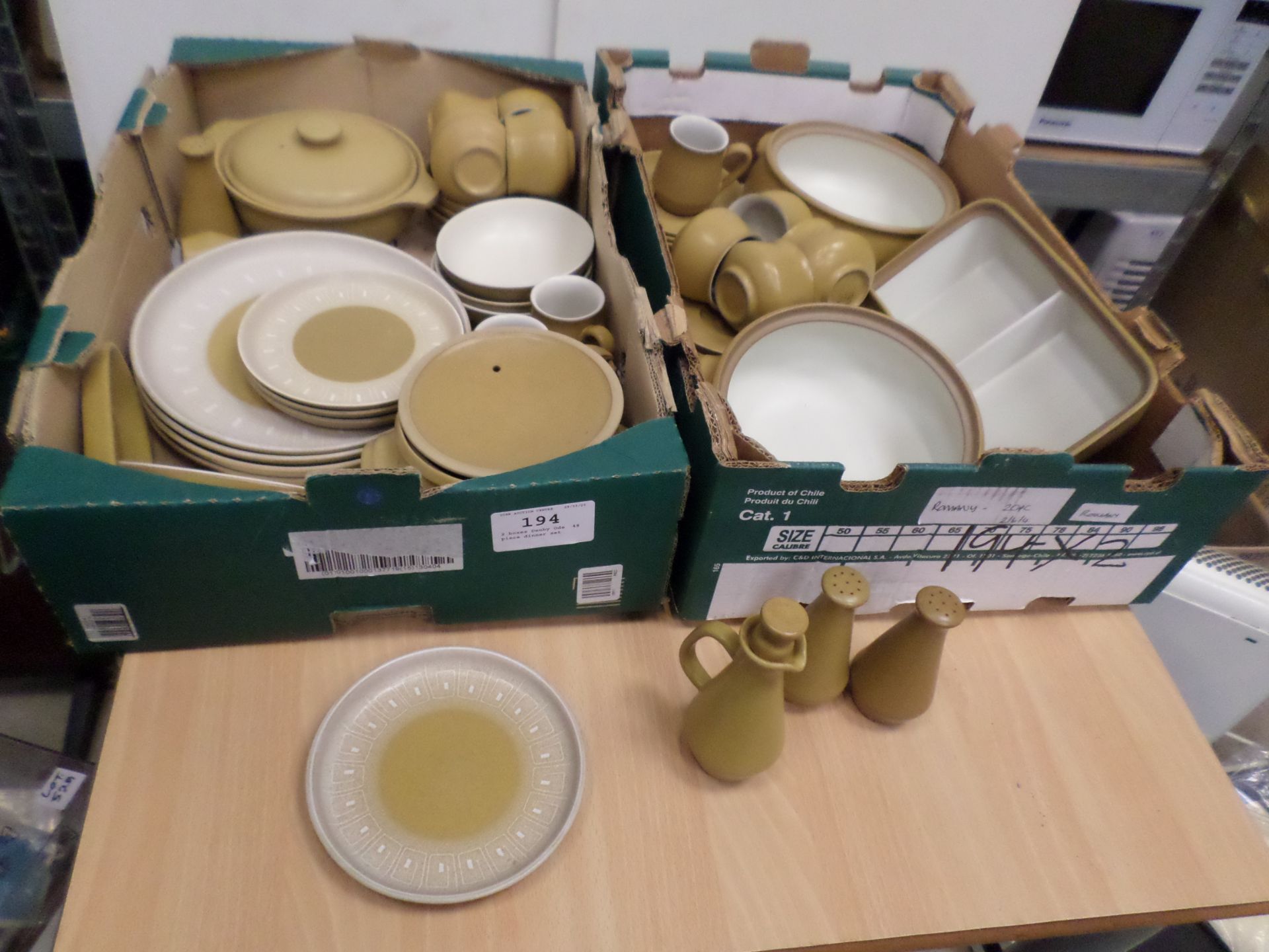 2 boxes Denby Ode, 48 piece dinner set