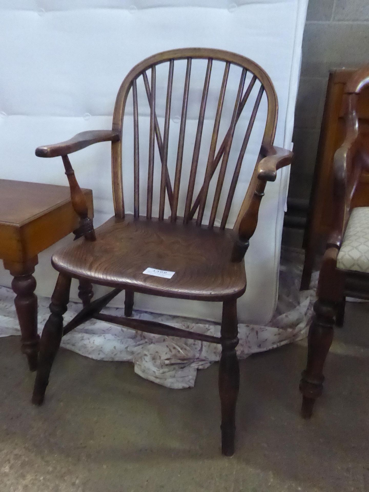 Small antique wheelback chair, very good condition, 34" high, 22" wide, 21" deep