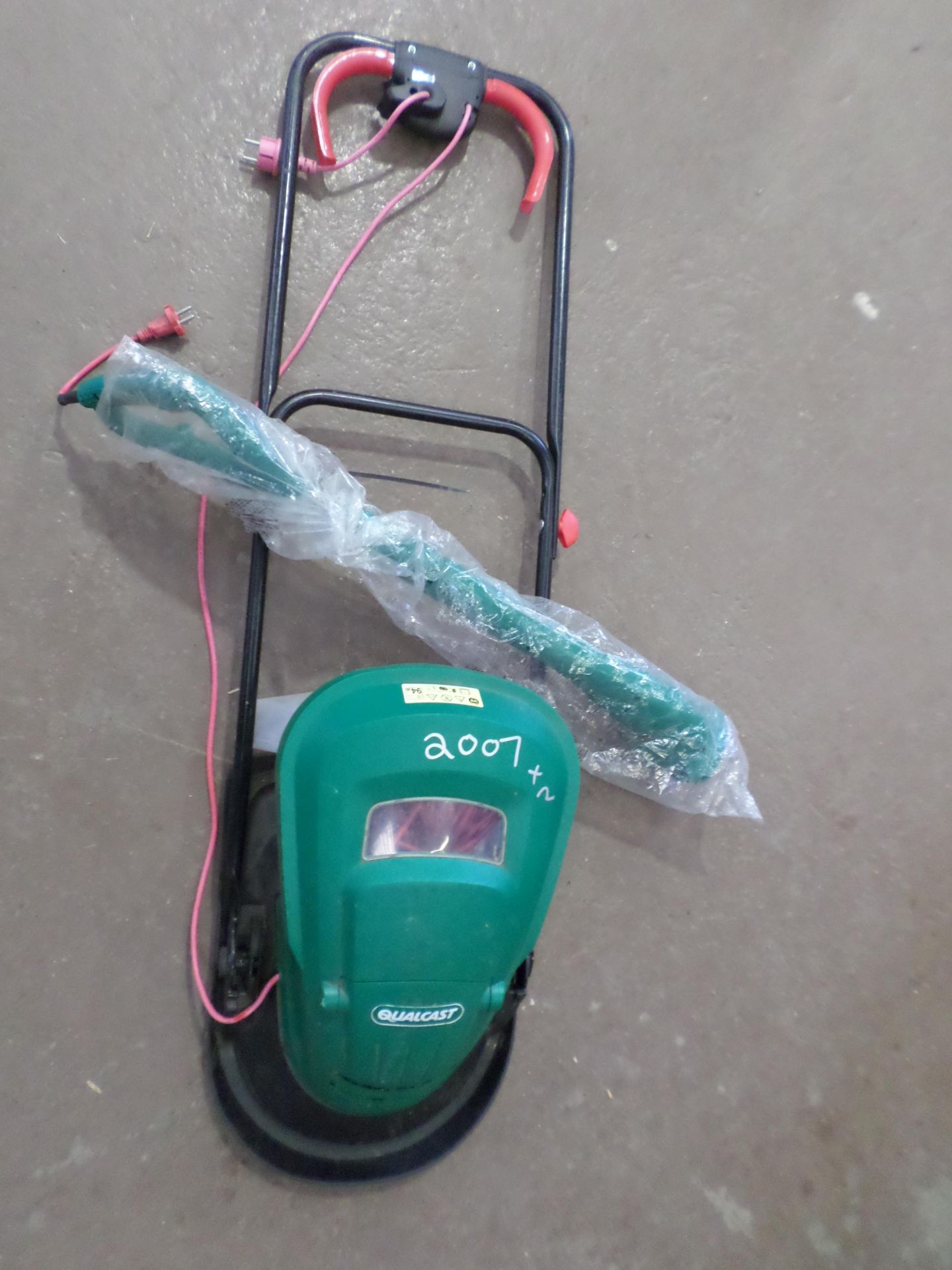 Electric lawnmower and Qualcast electric strimmer