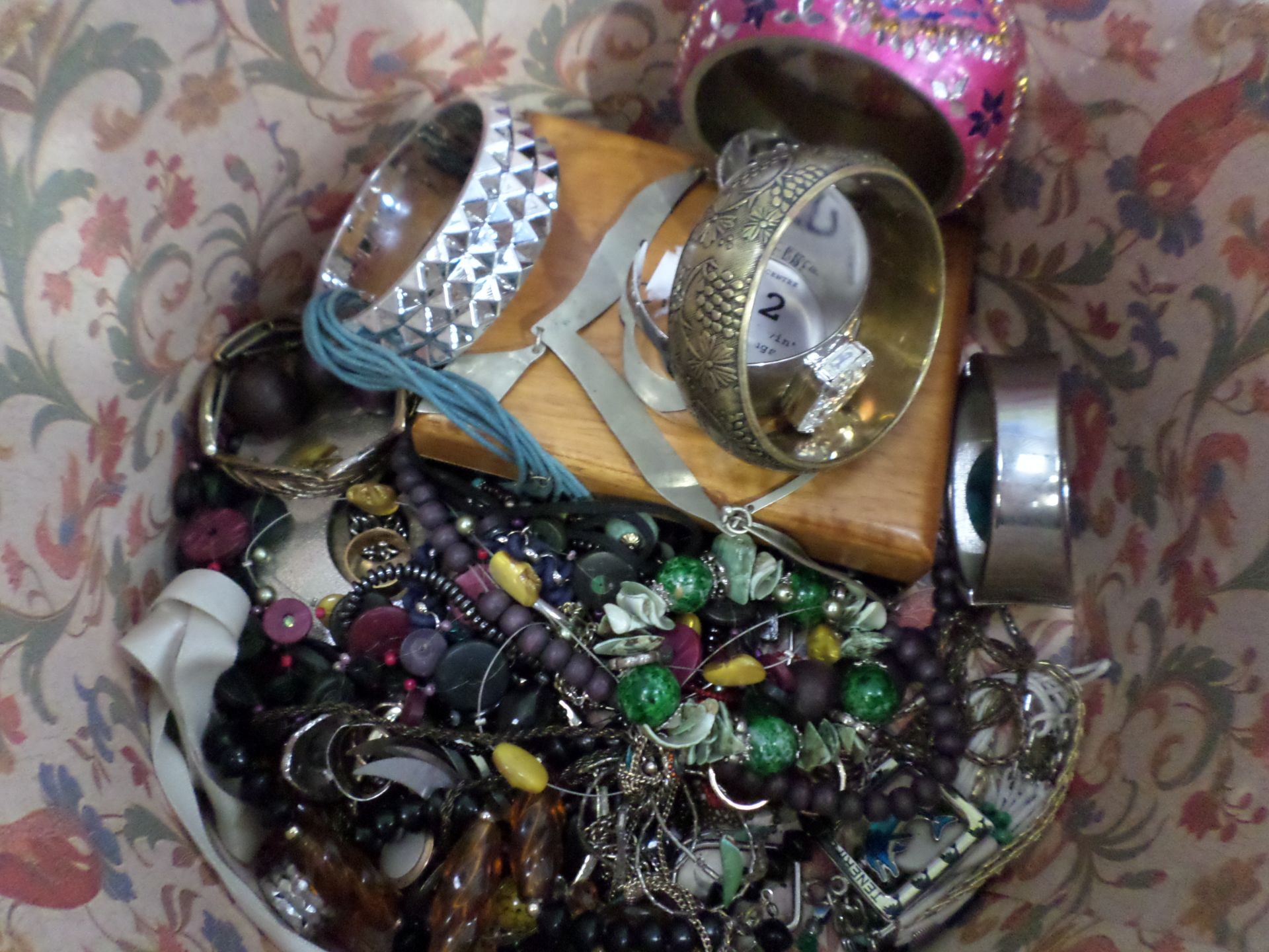 Box of costume jewellery