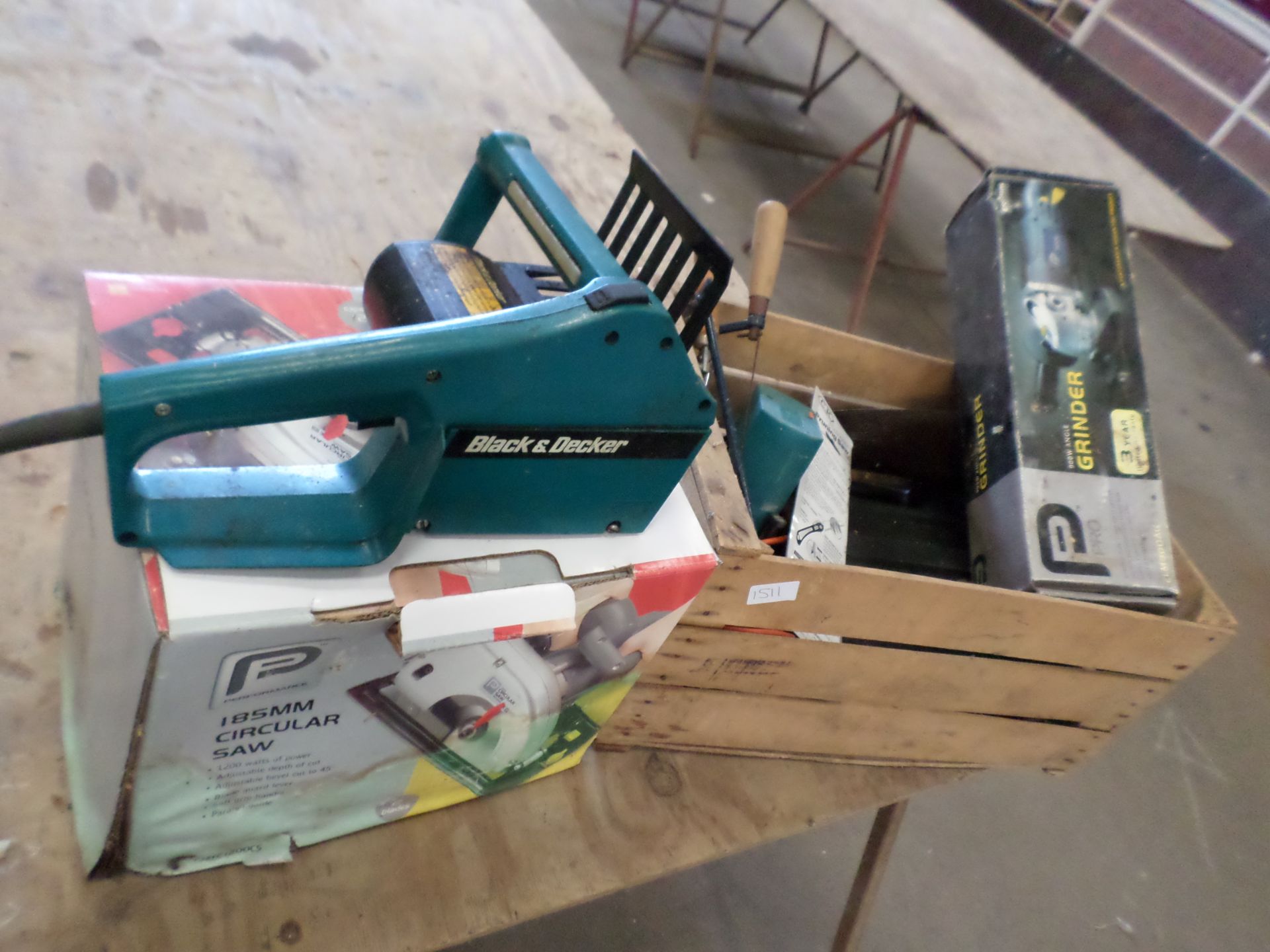 Box of power tools