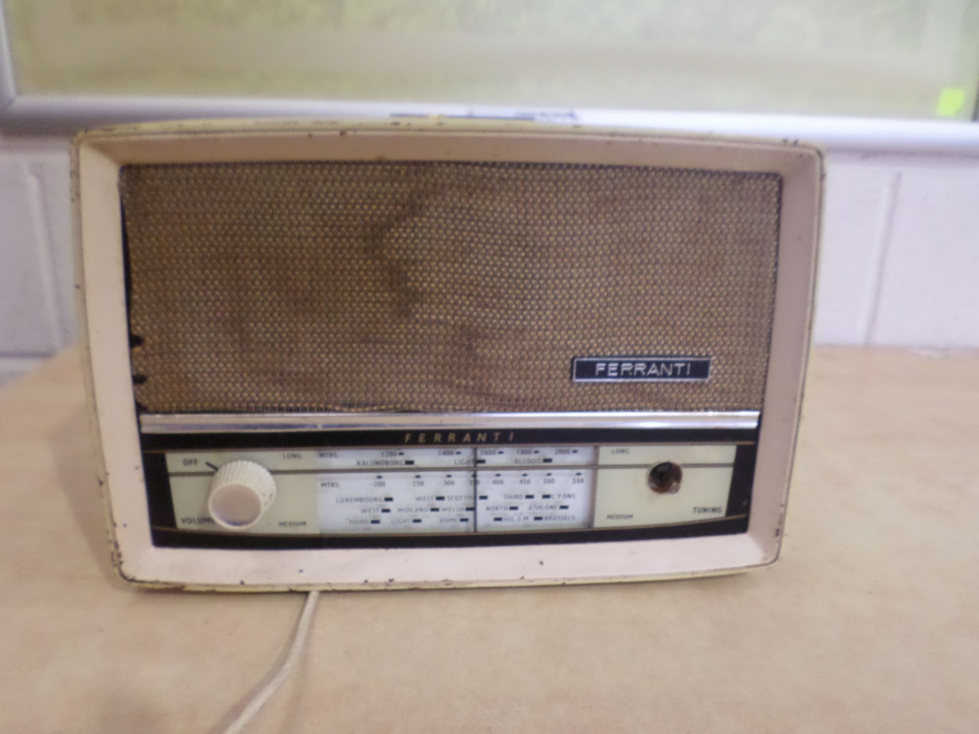 Old bakelite Ferranti radio