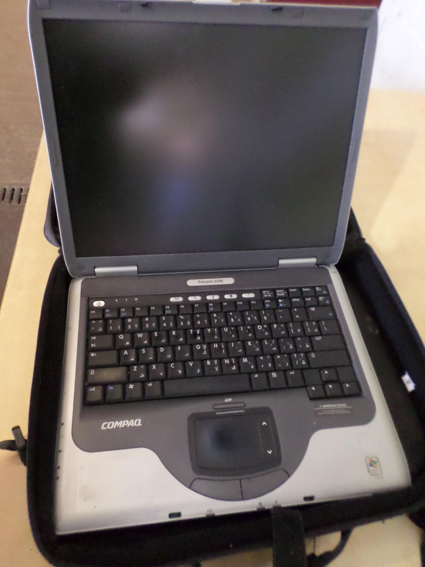 Compaq laptop with case