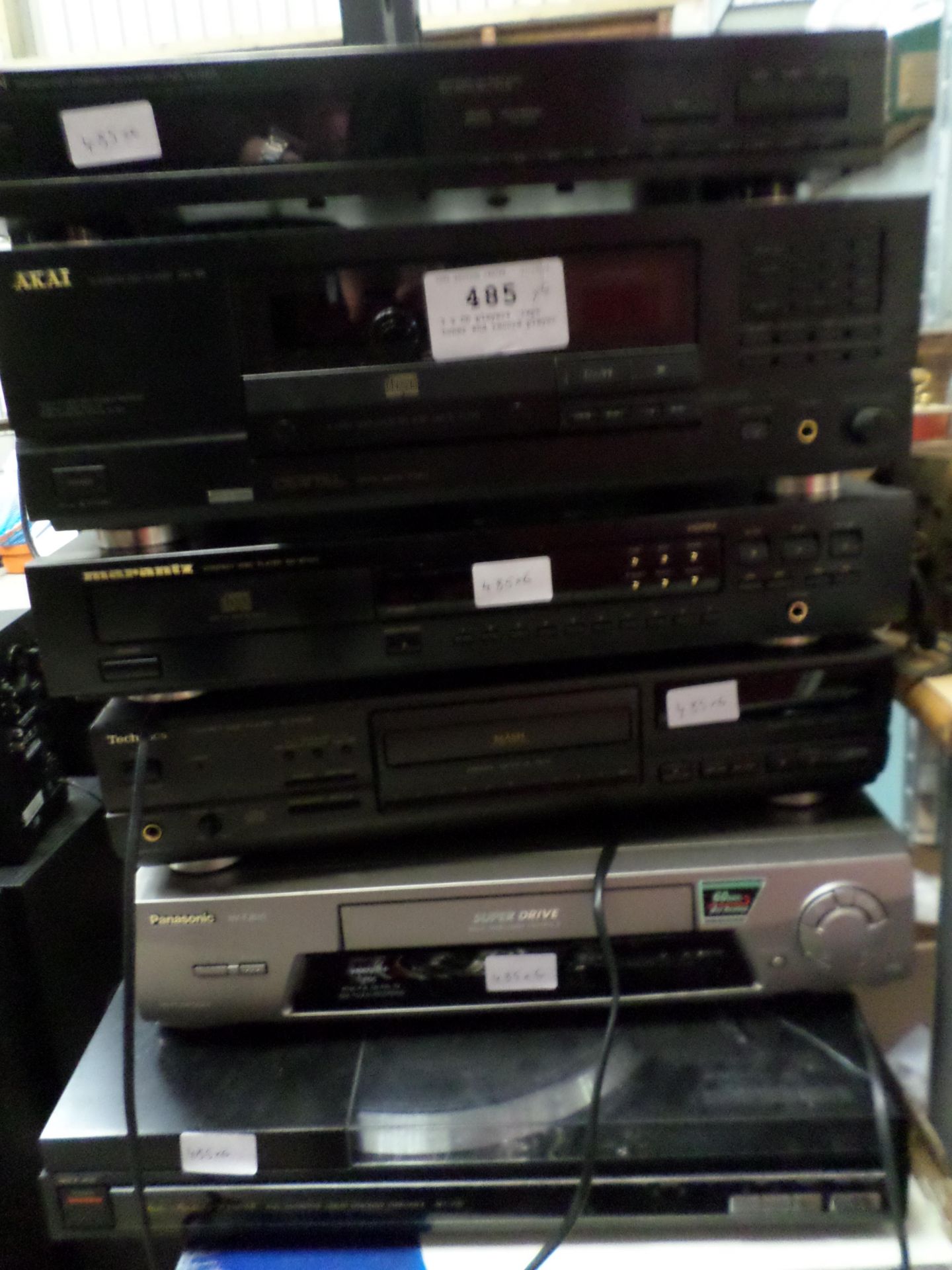 3 x CD players, tape, tuner and record player