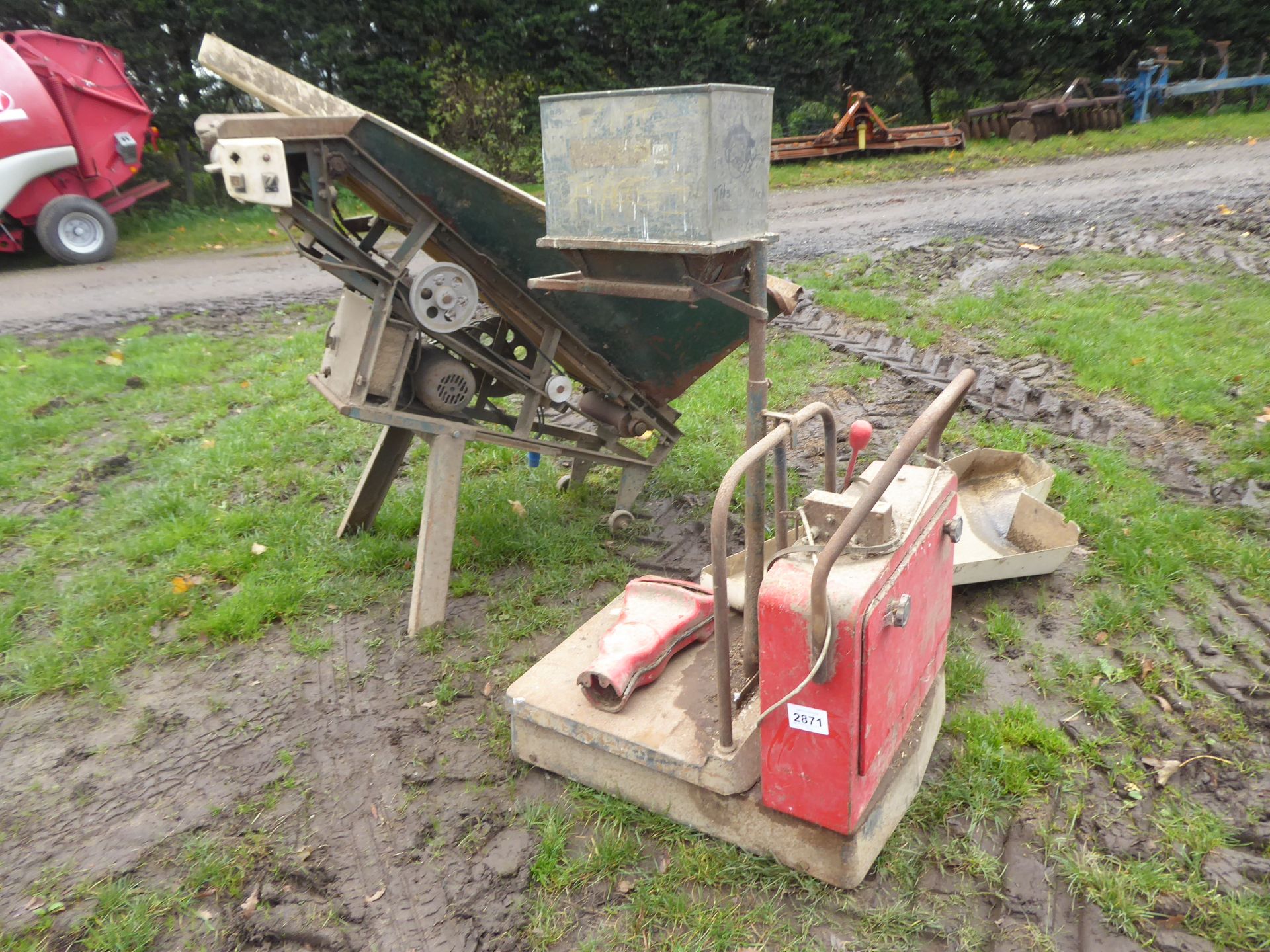 Potato bagger elevator and weigher, 25/50kg, single phase