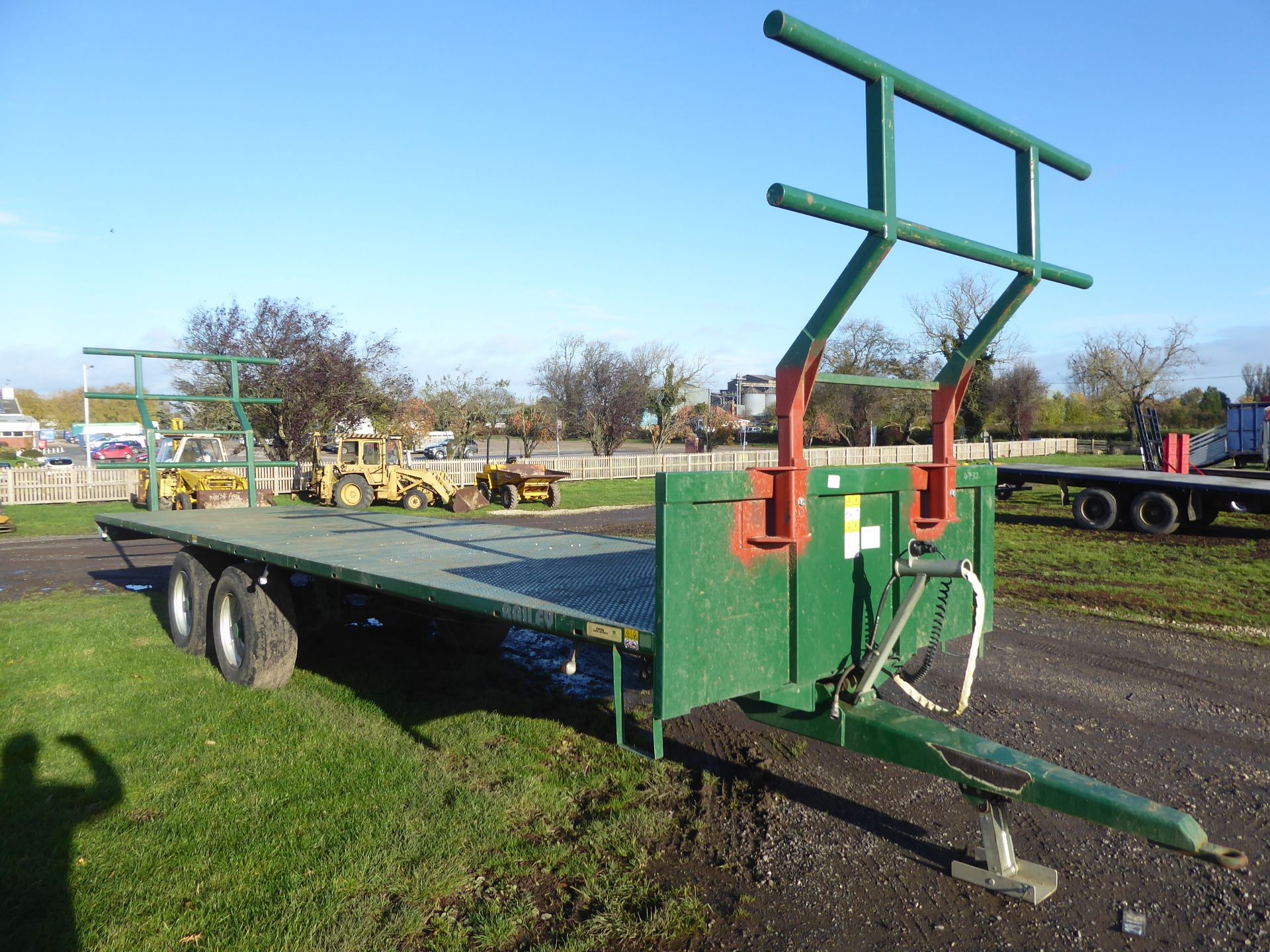 Bailey 32ft bale trailer on commercial axles with sprung drawbar