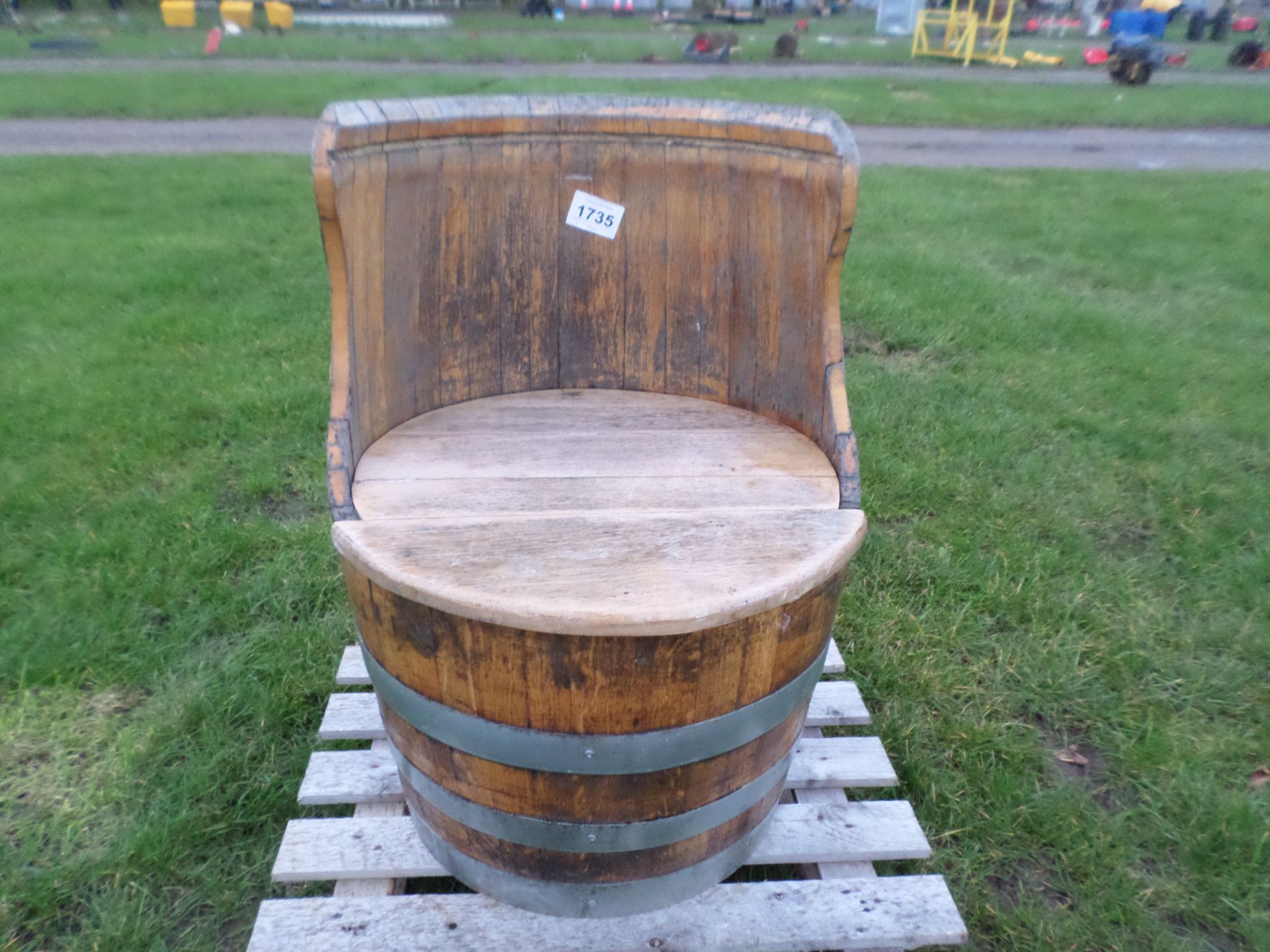 Oak barrel chair NO VAT