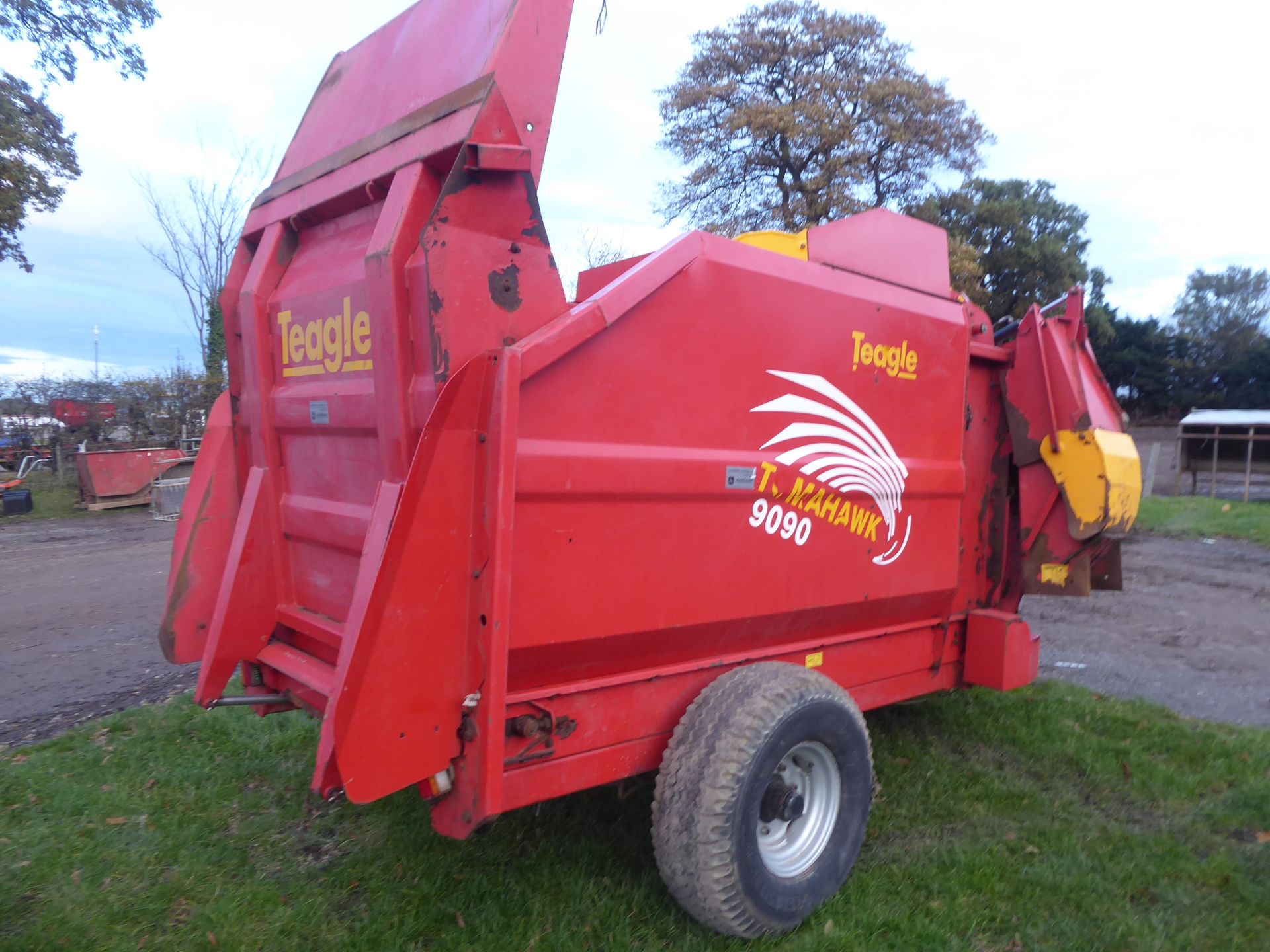 Teagle Tomahawk 9090 straw chopper c/w swivel spout and PTO, 2012 - Image 3 of 3