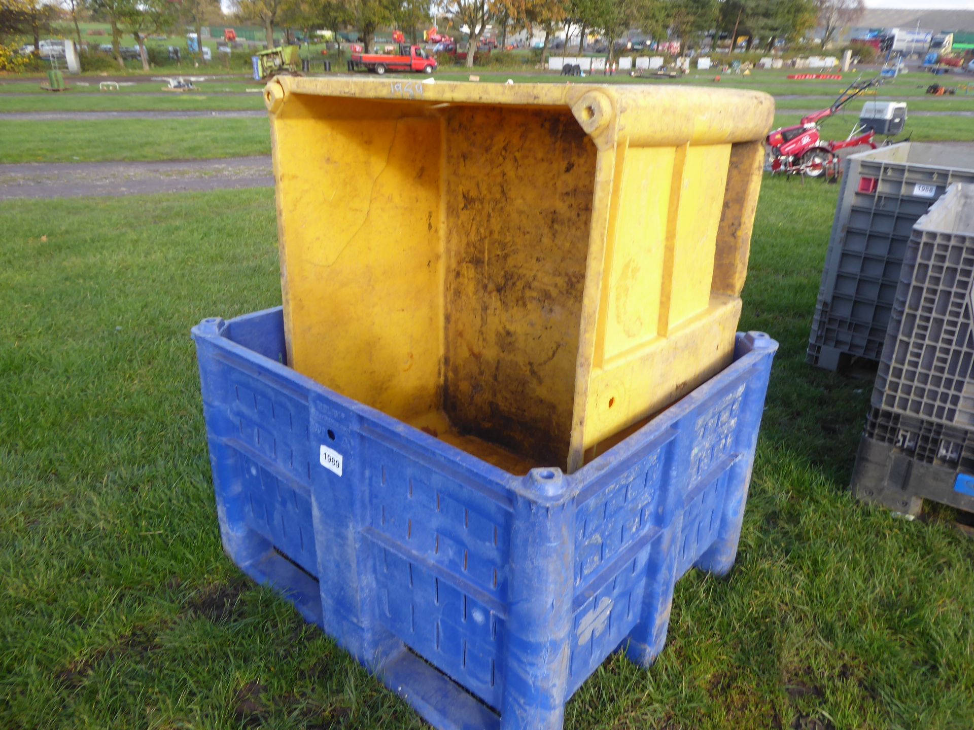 Pair of forklift material boxes