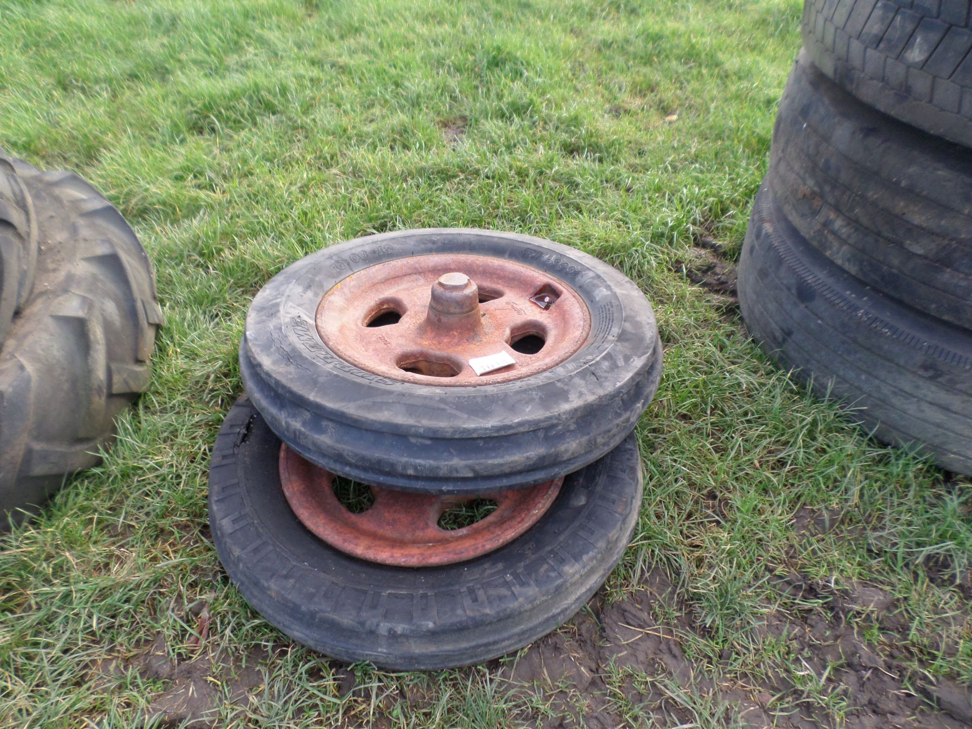 2 tractor wheels