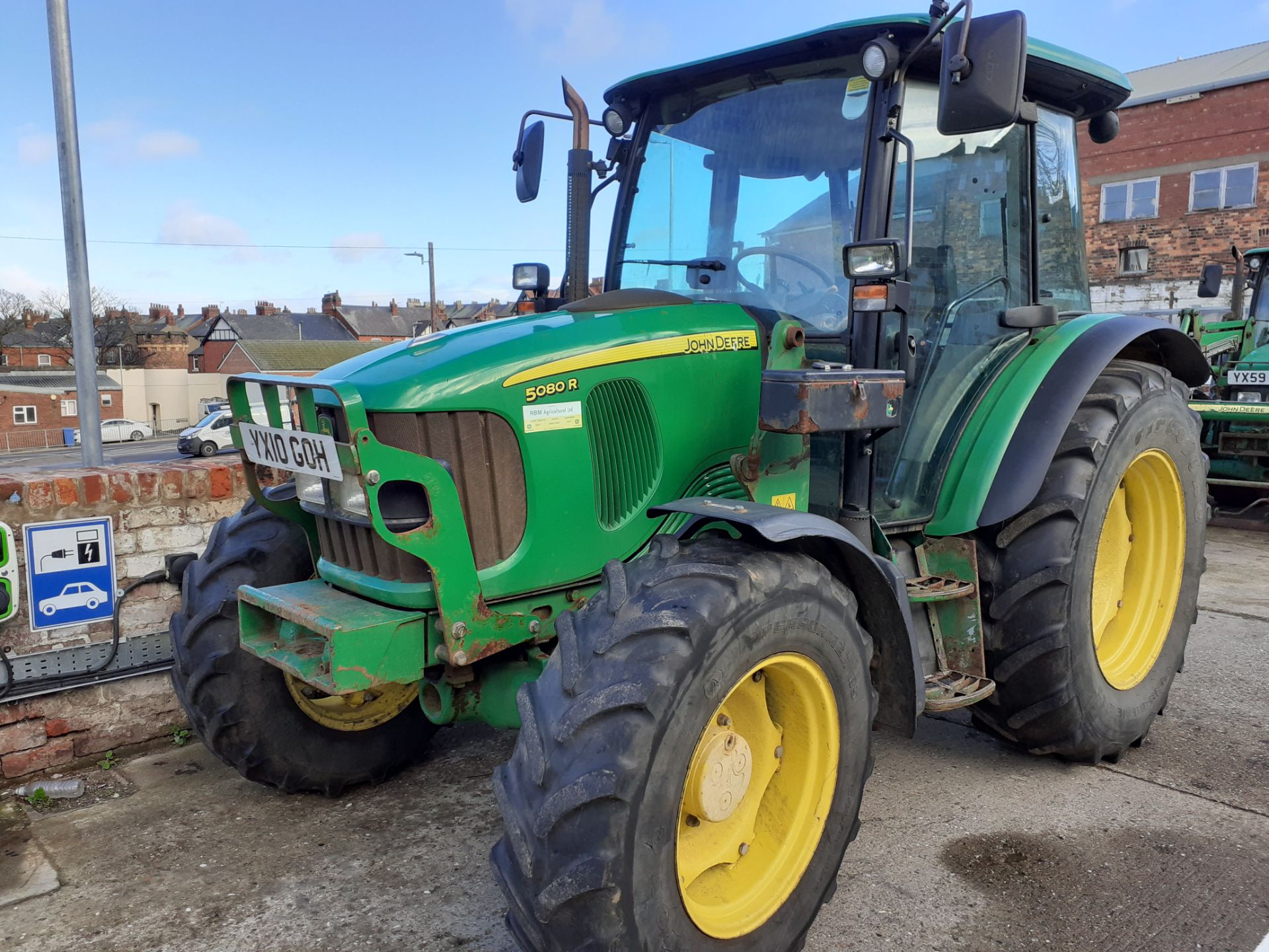 John Deere 5080R tractor, 7251 hours, YX10 GOH, good condition - Image 6 of 7