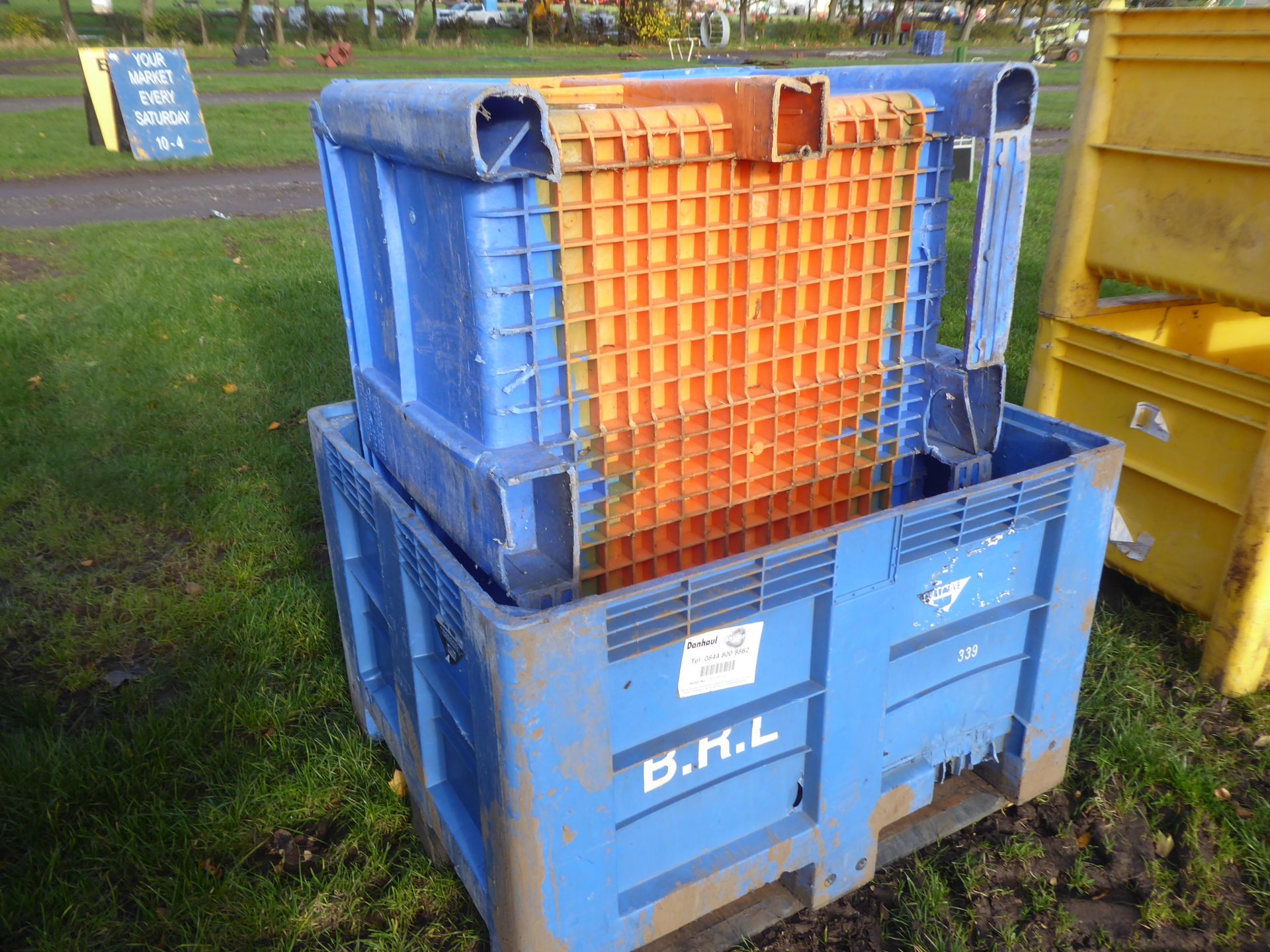 Pair of forklift material boxes