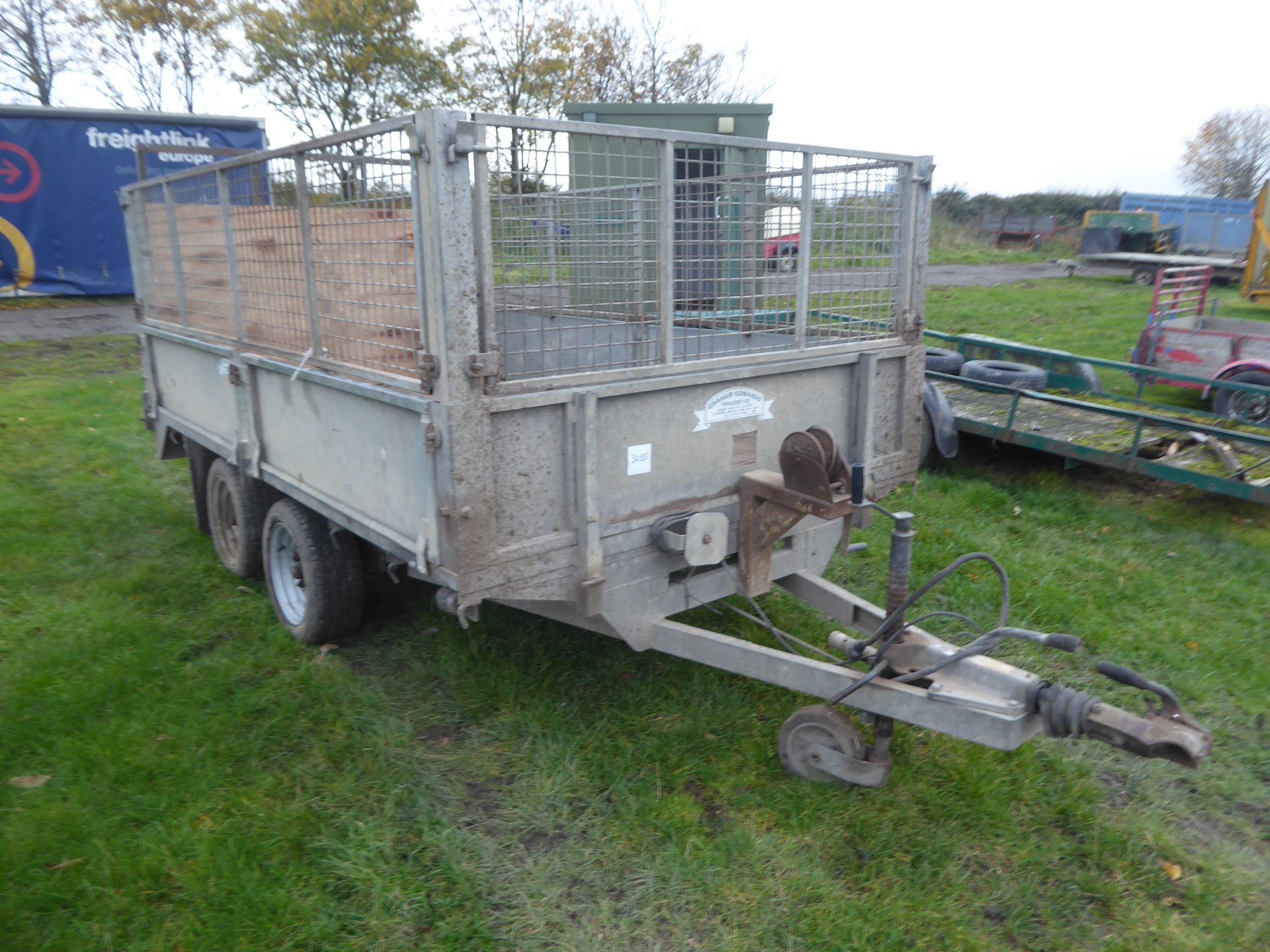 Graham Edwards 10'x6' trailer c/w drop sides, cage extensions, winch NO VAT