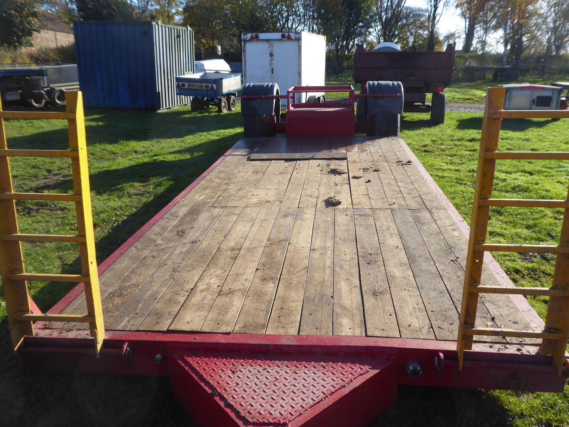 18ft heavy duty single axle low loader, refurbished NO VAT - Image 2 of 3