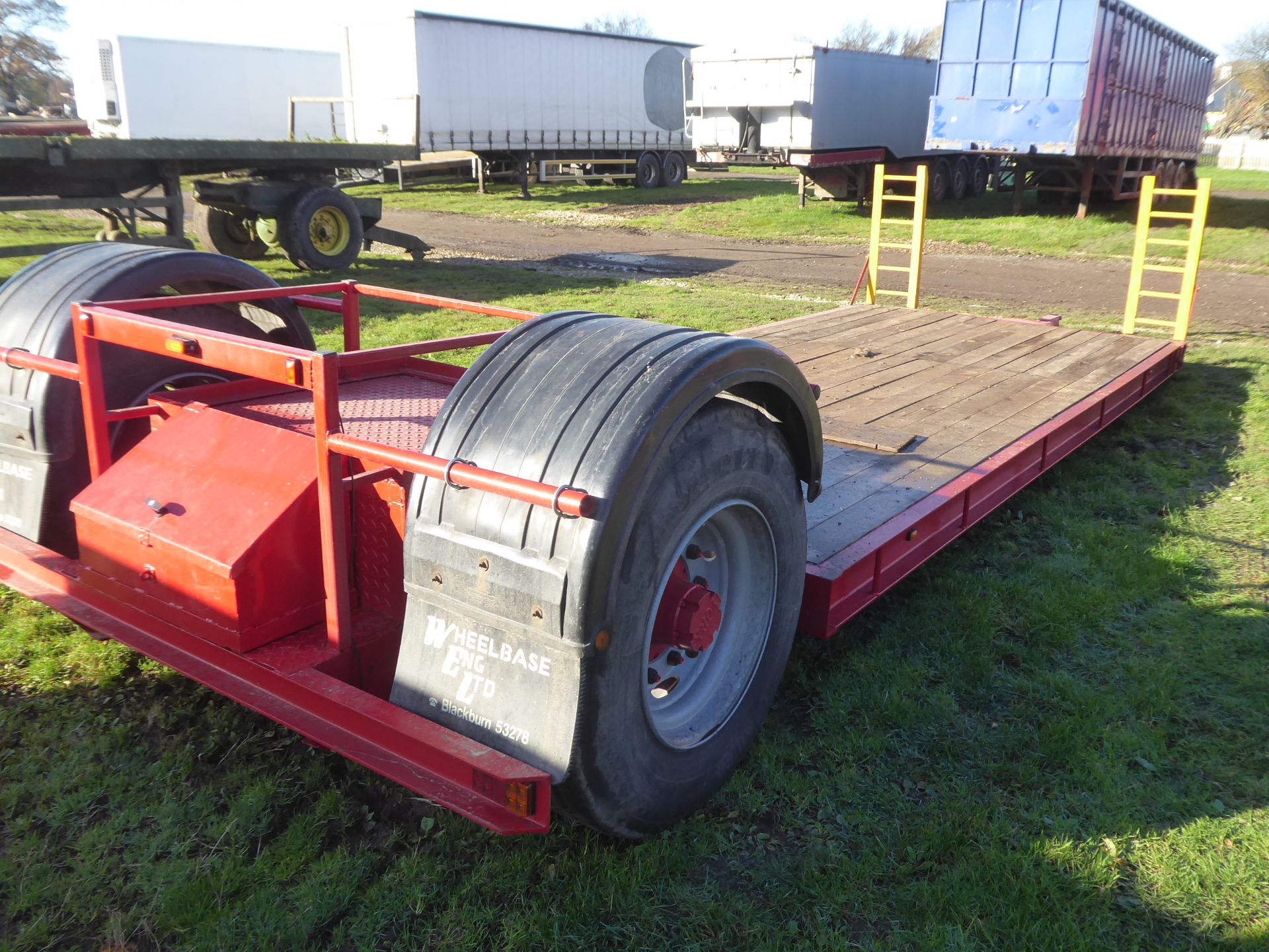 18ft heavy duty single axle low loader, refurbished NO VAT - Image 3 of 3