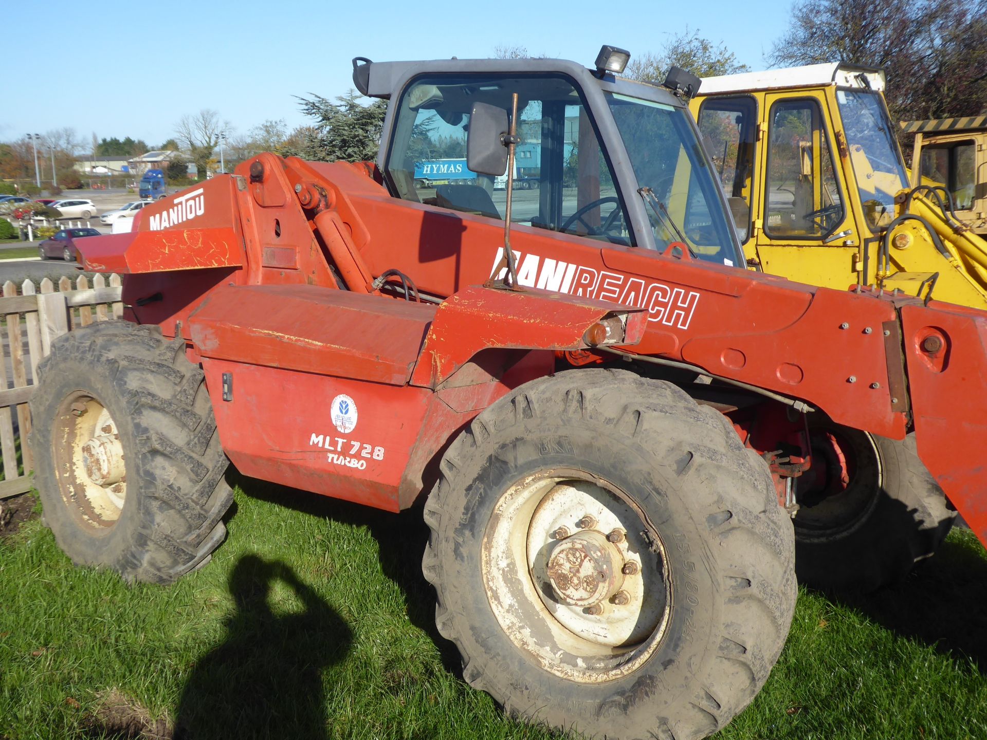 Manitou MLT 728 Turbo telescopic handler, Browns forks, pick up hitch, brakes need attention - Image 4 of 4