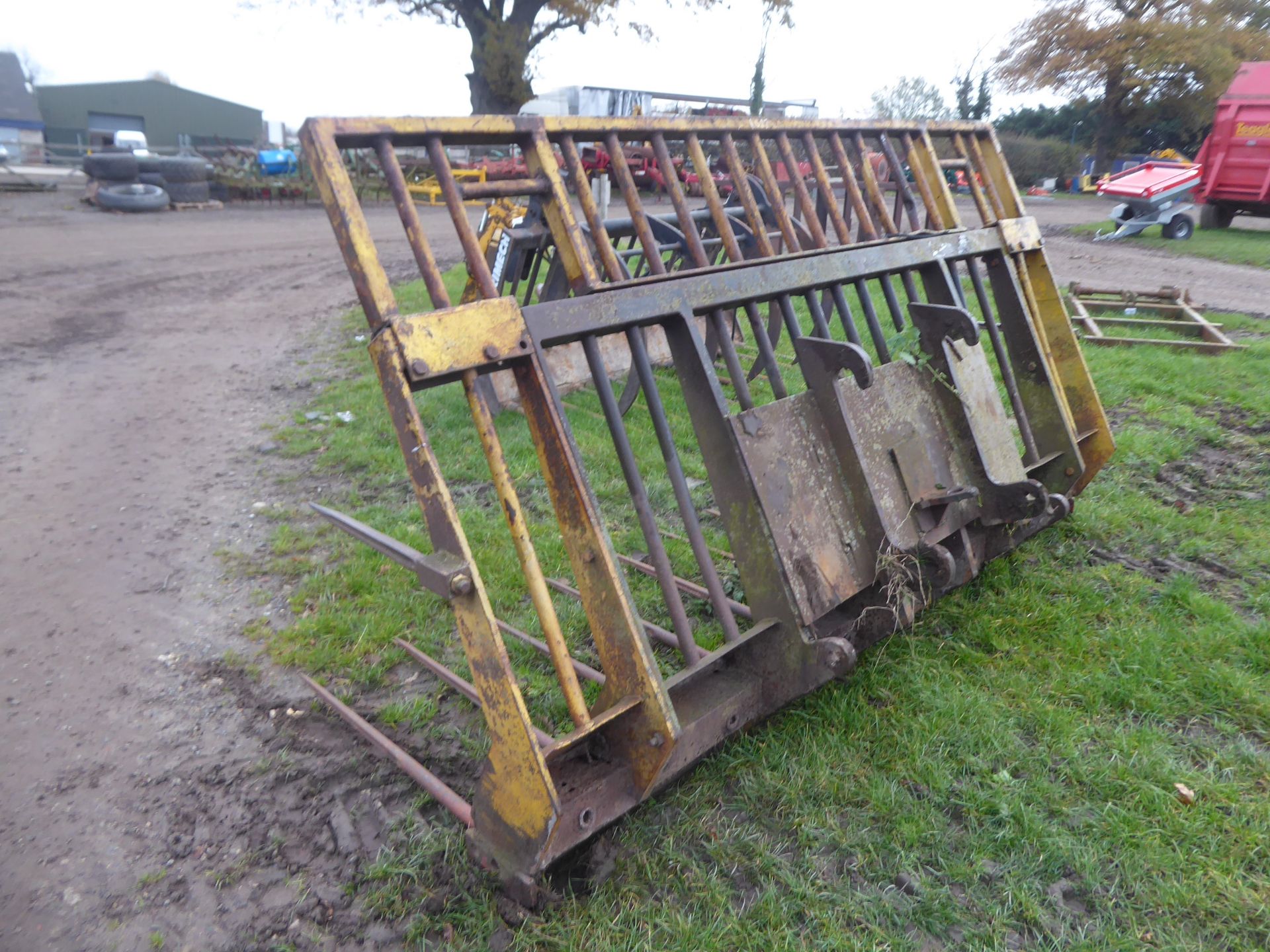 Large 9ft telehandler muck fork