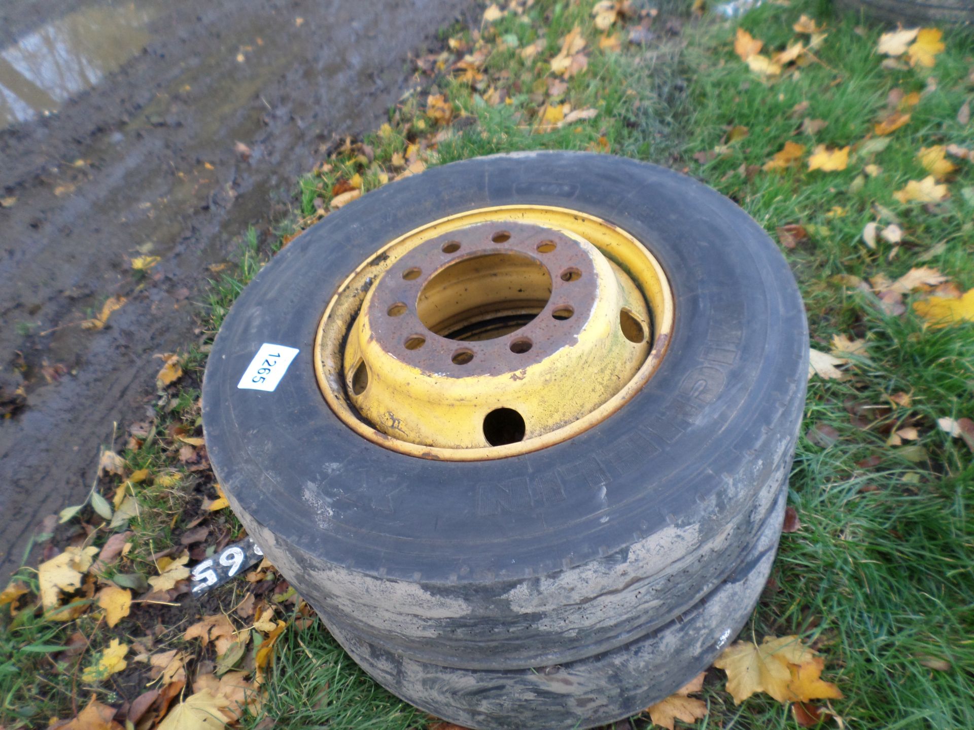 2 wheels/tyres 245/70/17.5 NO VAT - Image 2 of 2