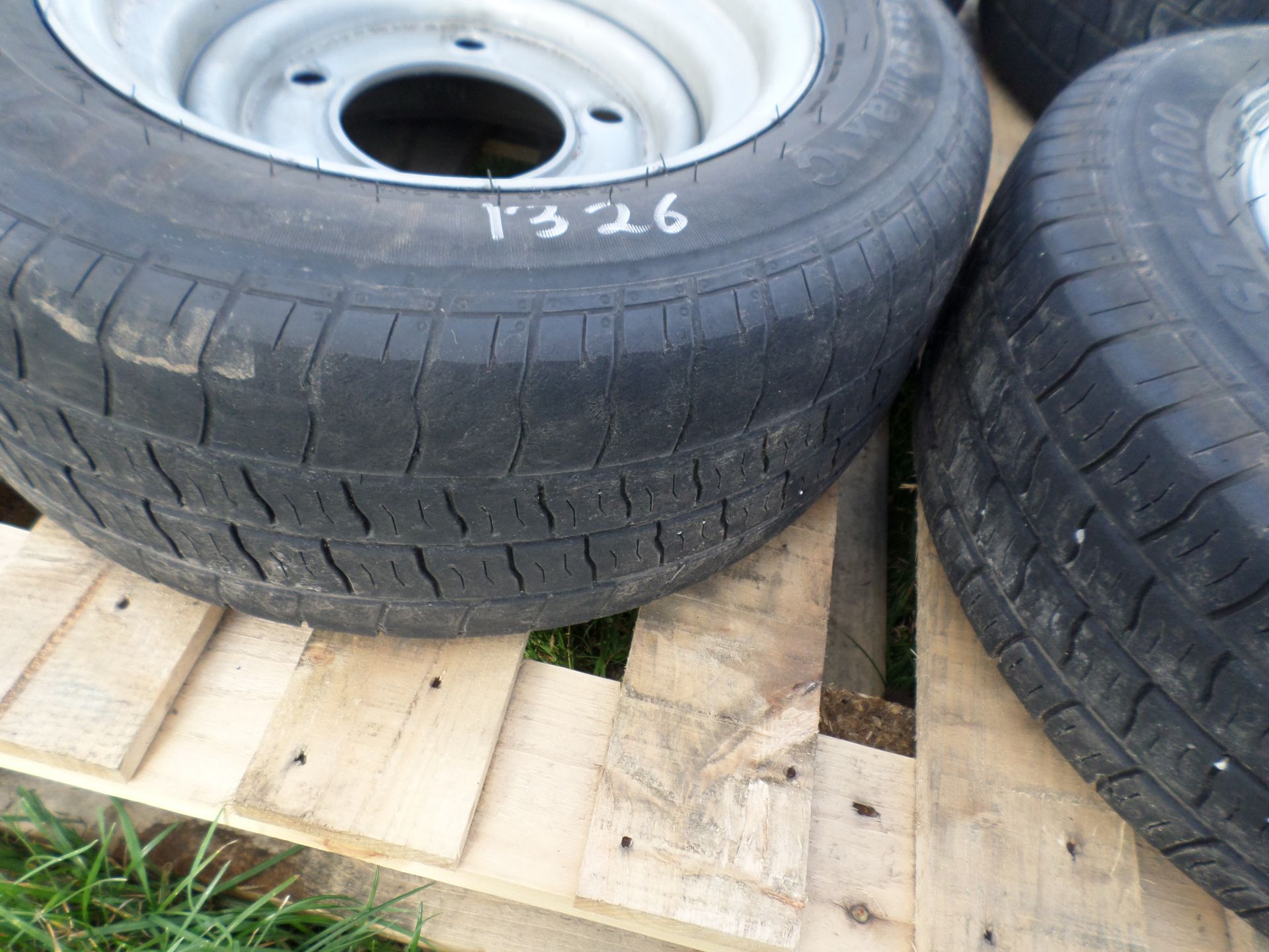 Set of 4 Ifor Williams 195/13 wheels/tyres, 2020 - Image 2 of 2