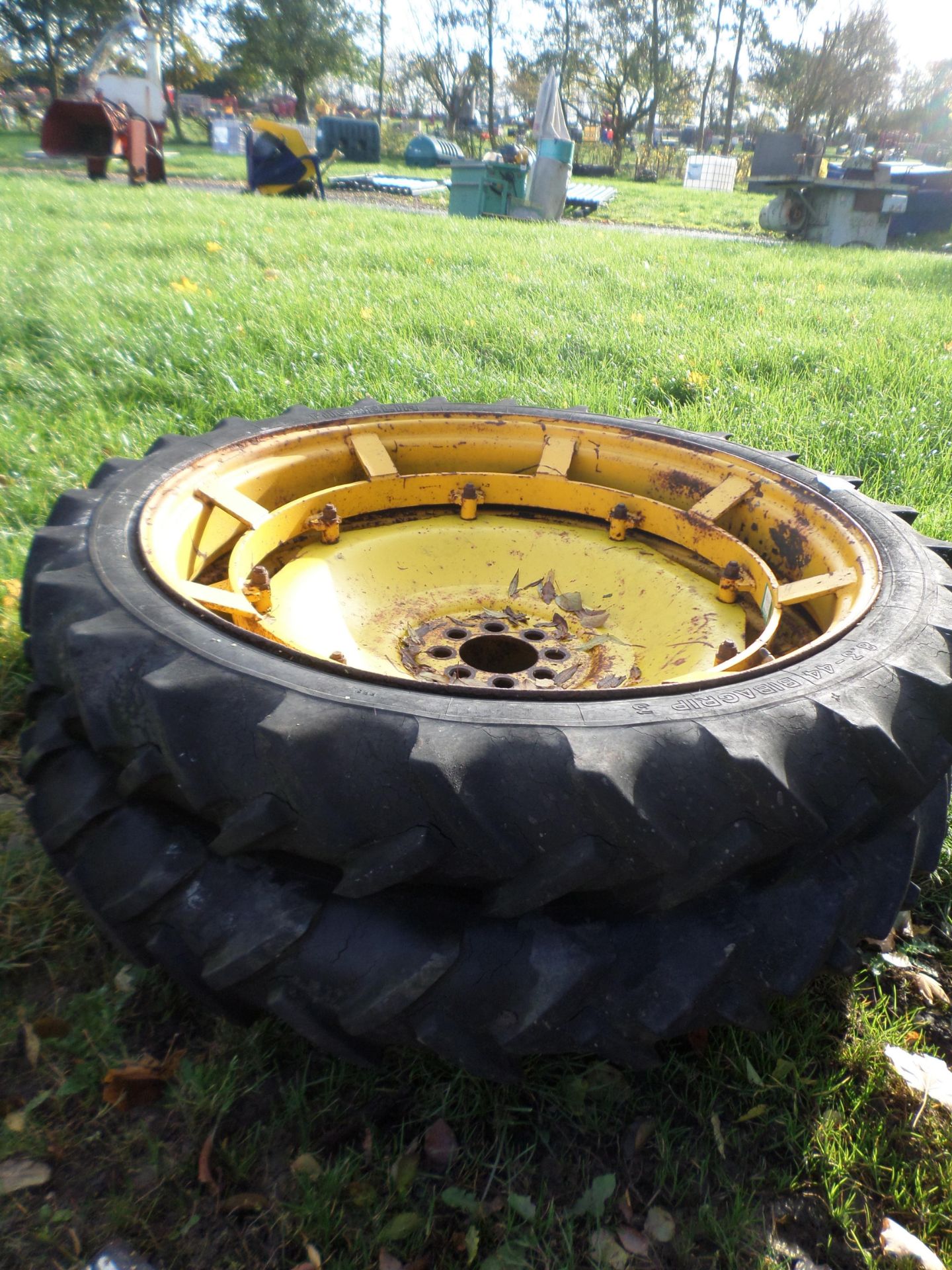 2 rowcrop wheels for Ford tractor - Image 2 of 2