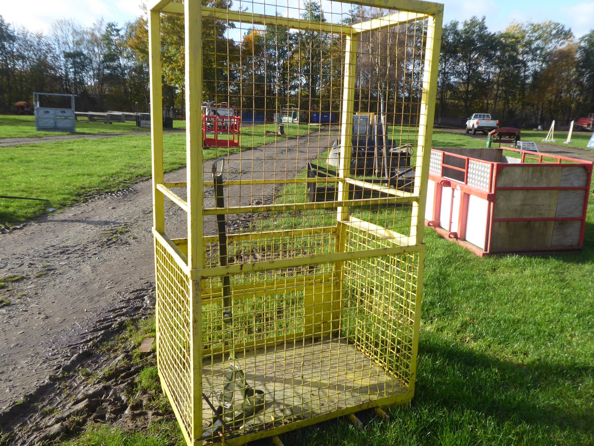 Forklift man basket with safety harness - Image 2 of 2